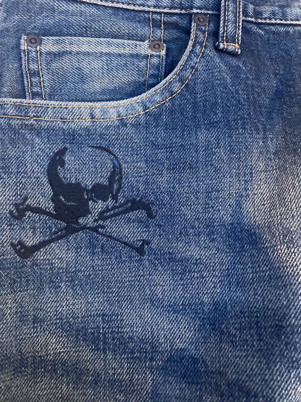 Undercover Undercover Arts and Crafts skull denim SOLD Size US 32 / EU 48 - 4 Thumbnail