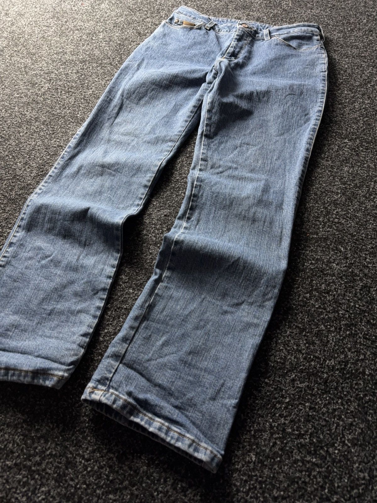 Wrangler Vintage Western Wrangler Straight Leg Jeans Denim Pants Size 31" - 3 Thumbnail