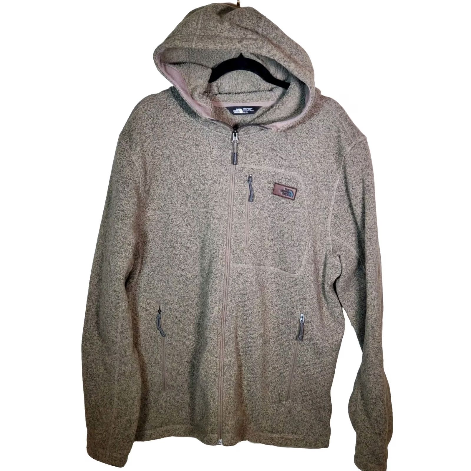 The North Face The North Face Gordon Lyons Hoodie Fleece Jacket Light Brown XL Mens Full Zip Hooded Jacket Size US XL / EU 56 / 4 - 2 Thumbnail