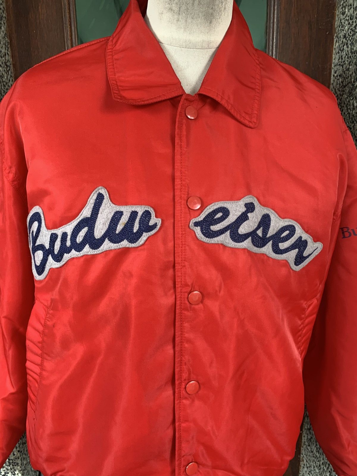 Budweiser × Vintage Vintage Budweiser St Louis Mo USA Patches Varsity Jacket Size US M / EU 48-50 / 2 - 2 Thumbnail