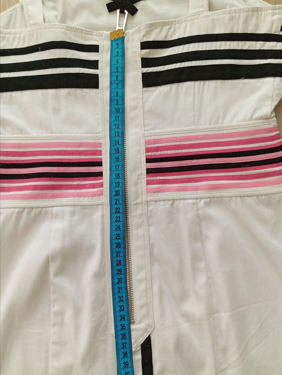Karen Millen Karen Millen Geometric Stripe Bodycon Dress White Pink 10 Size M / US 6-8 / IT 42-44 - 18 Thumbnail