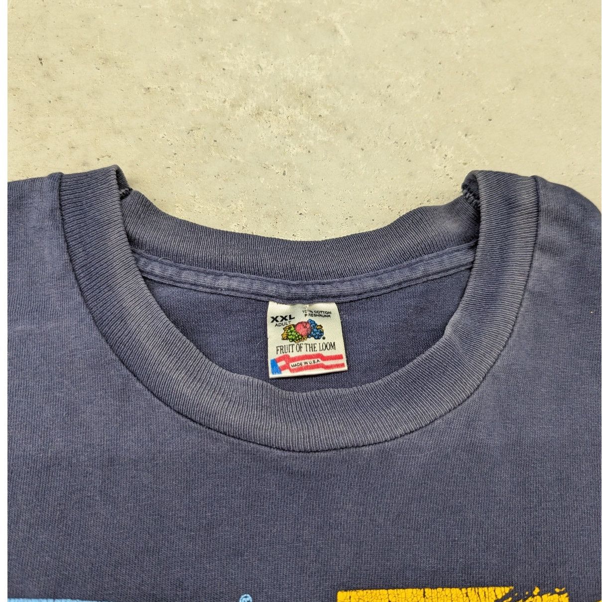 Fruit Of The Loom × Vintage Vintage Michigan Wolverines Spell-out t-shirt Size US XXL / EU 58 / 5 - 4 Thumbnail