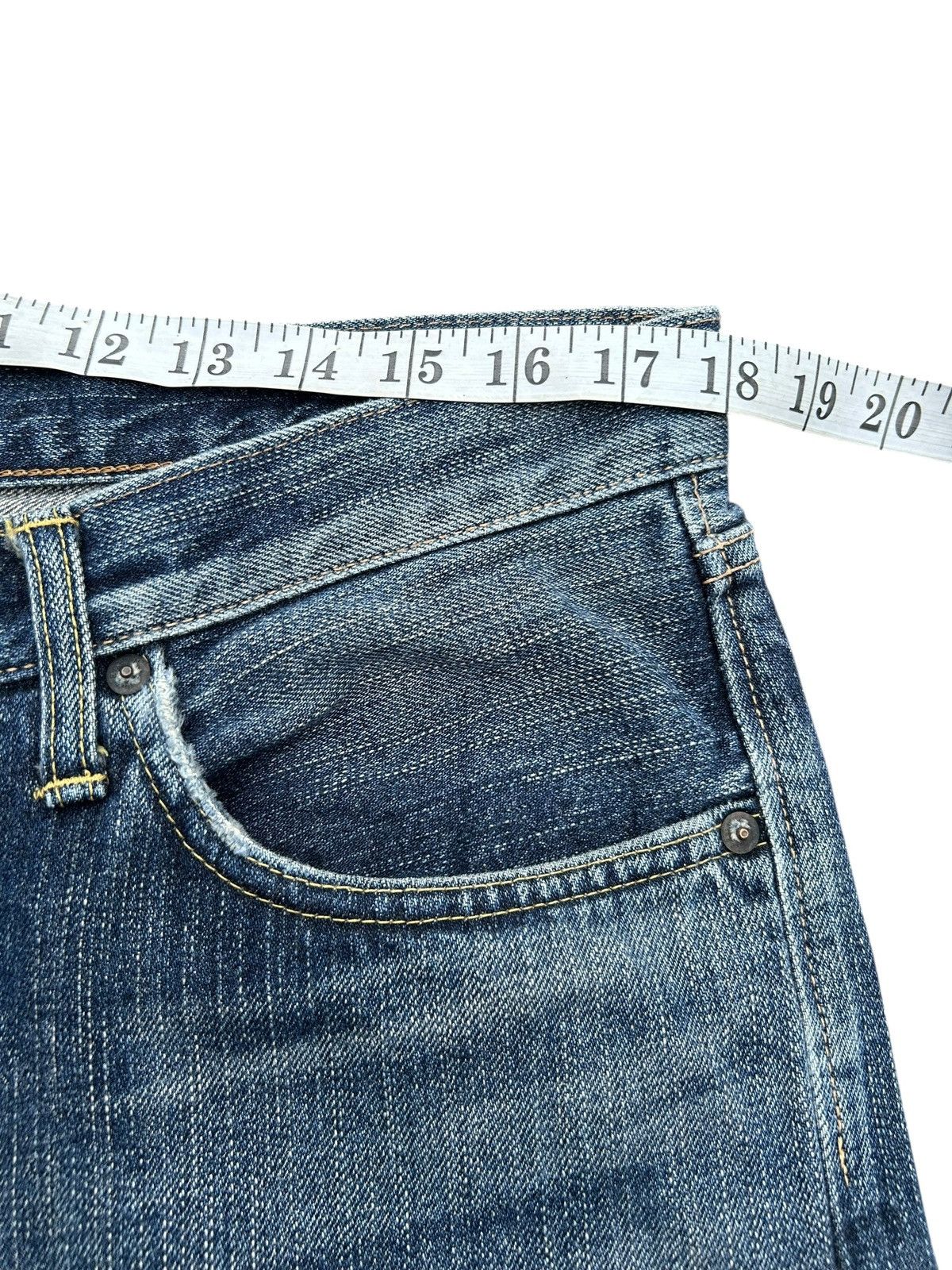 Kapital Vintage Edwin 505zx Selvedge Distressed Denim Jeans Size US 36 / EU 52 - 10 Thumbnail
