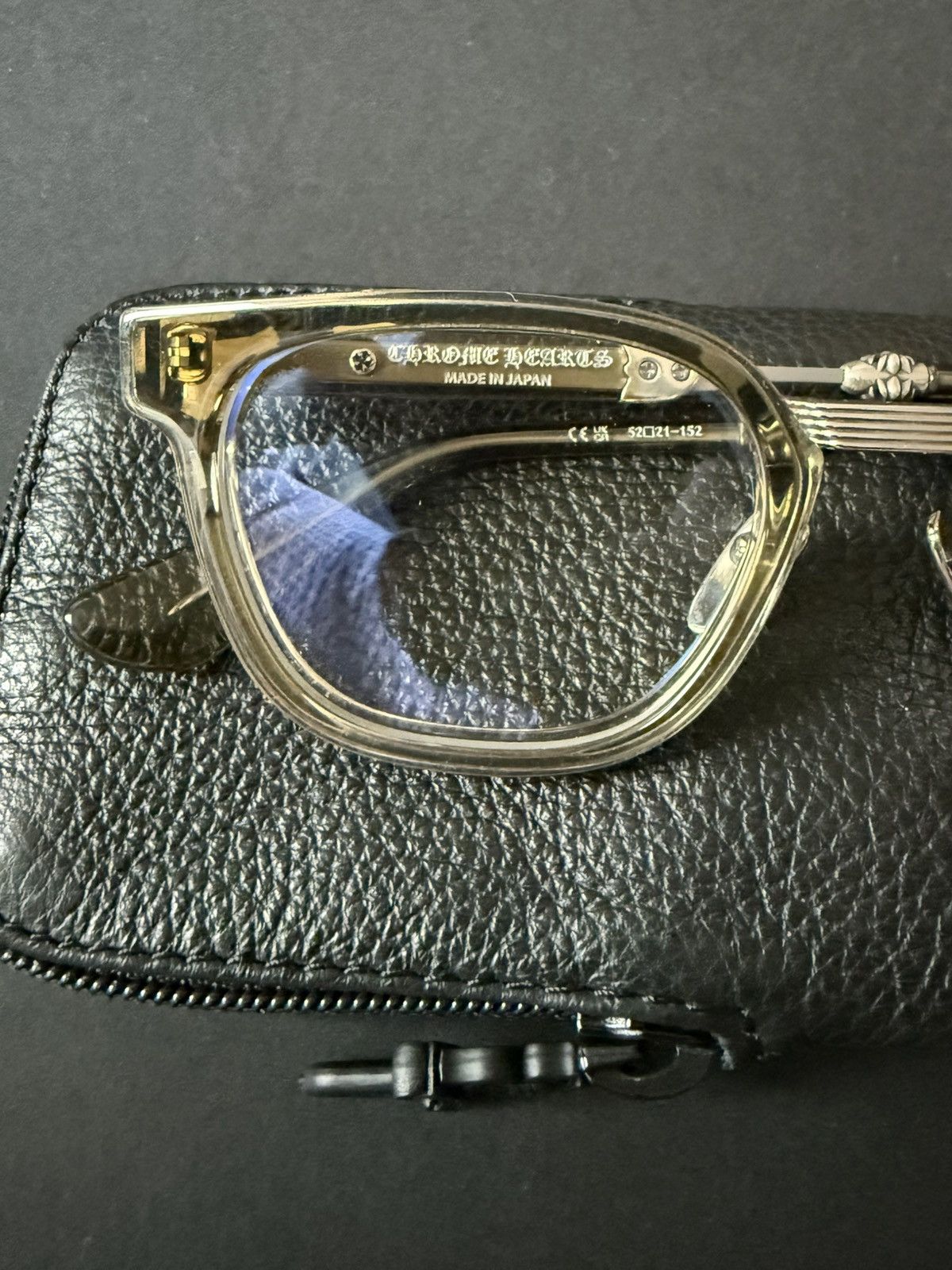 Chrome Hearts Duck Butter Dagger Wellington Sunglasses Eyewear Olive Silver 52 Chrome Hearts CHROME HEARTS DUCK BUTTER ARMY/SHINY SILVER  main image 3
