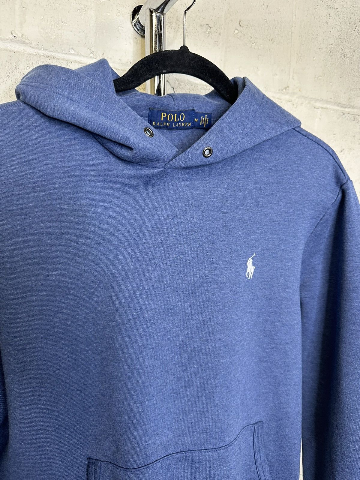 Polo Ralph Lauren × Vintage Polo Ralph Lauren blank blue hoodie Size US M / EU 48-50 / 2 - 4 Thumbnail