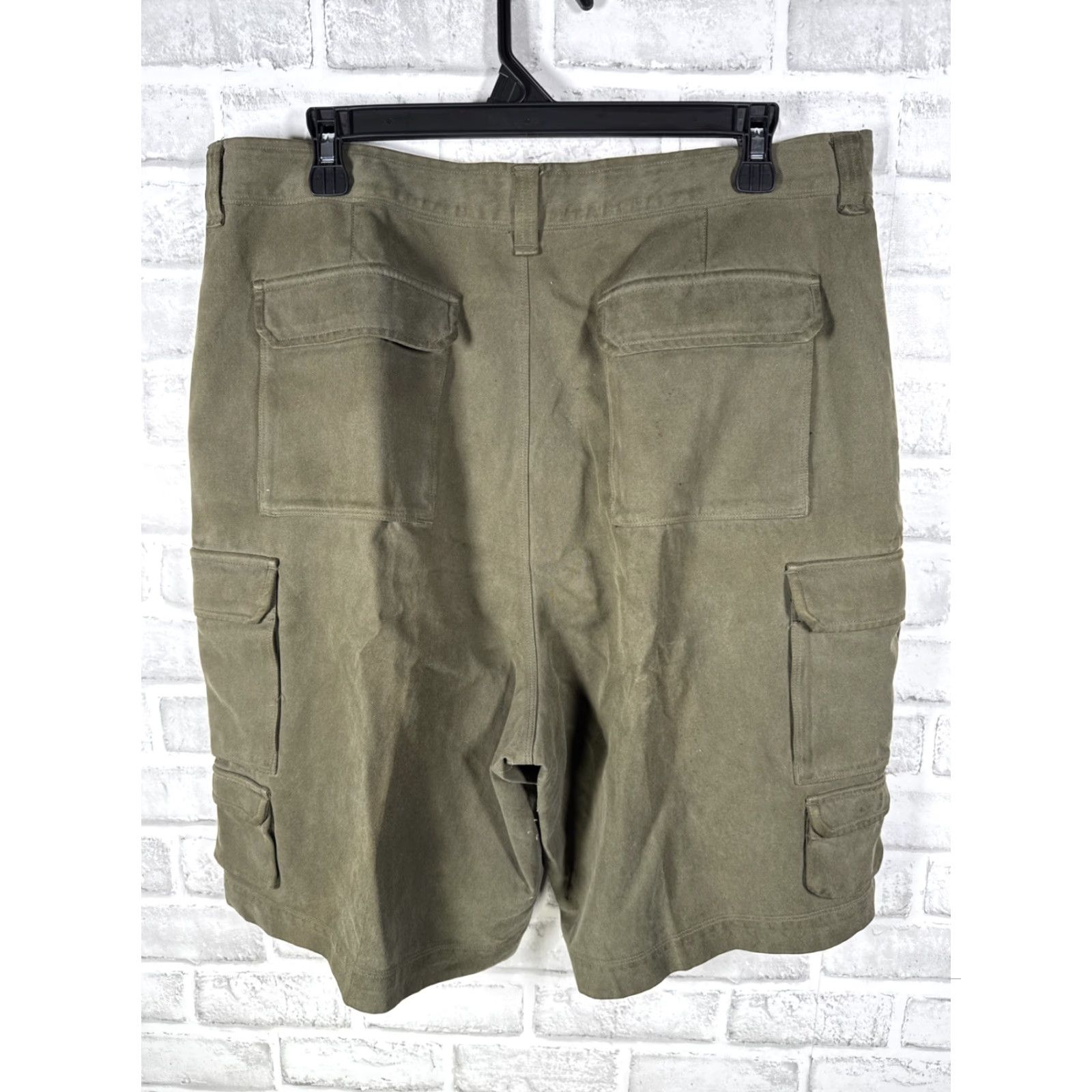 Tommy Bahama Tommy Bahama Cargo Shorts Green Silk Blend Mens 35 Casual Regular Low-Profile Silk Mens 35 Green Cargo Shorts Size US 35 - 5 Thumbnail