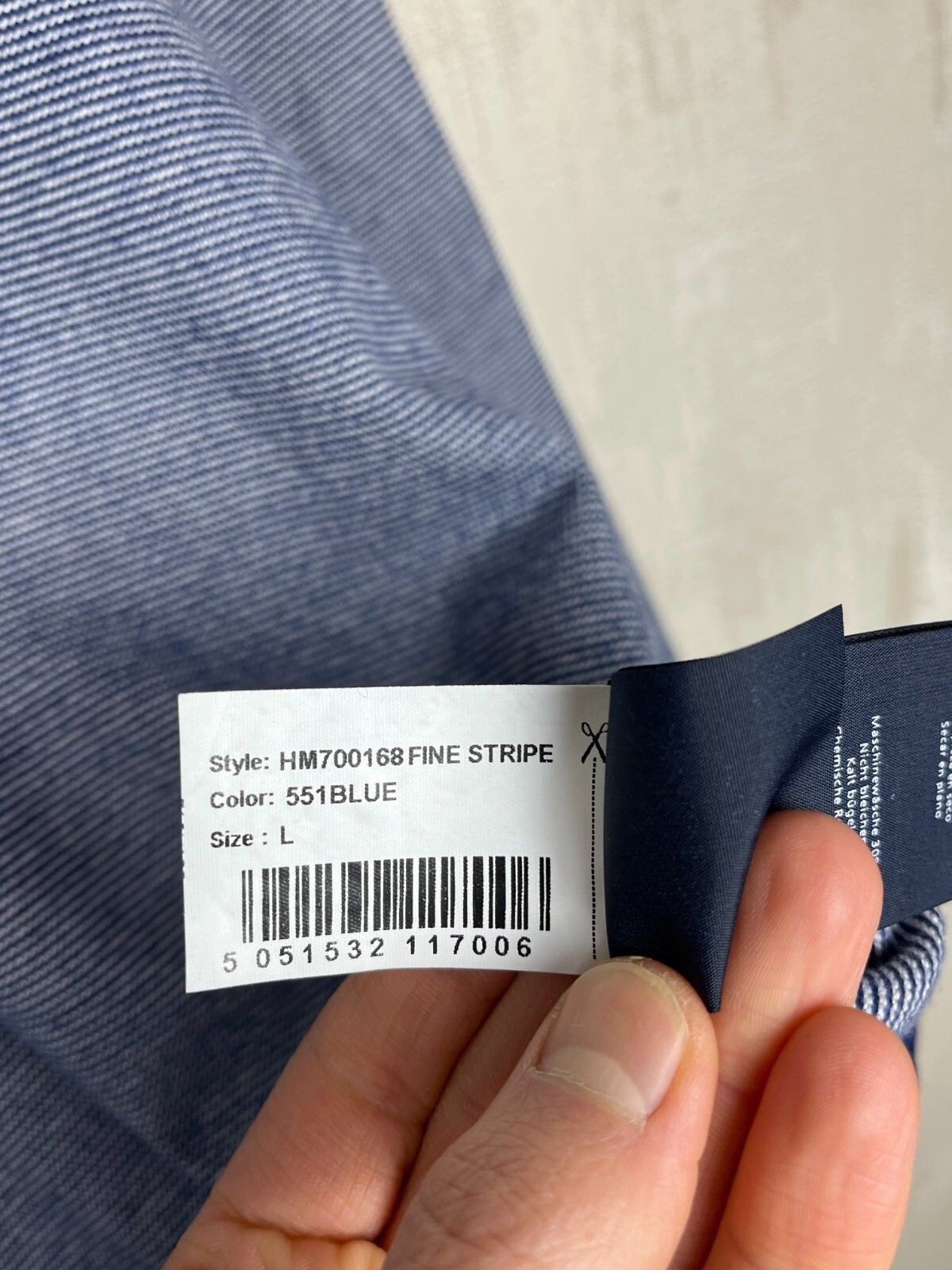 Hackett Hackett London V-neck Striped All Cotton Sweater Size US L / EU 52-54 / 3 - 13 Thumbnail