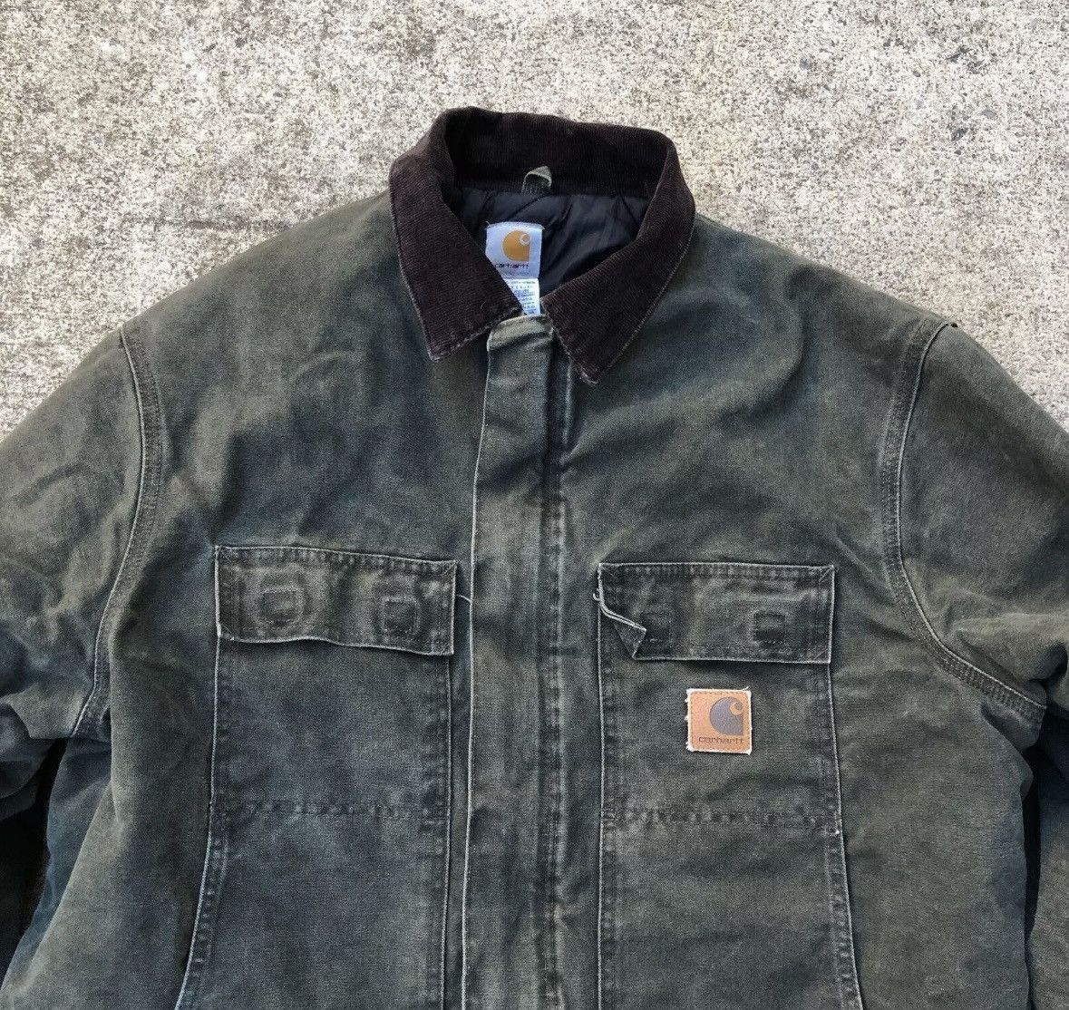 Carhartt Carhartt Jacket Mens Green C26 MOS Canvas Arctic Quilt Size US L / EU 52-54 / 3 - 4 Thumbnail
