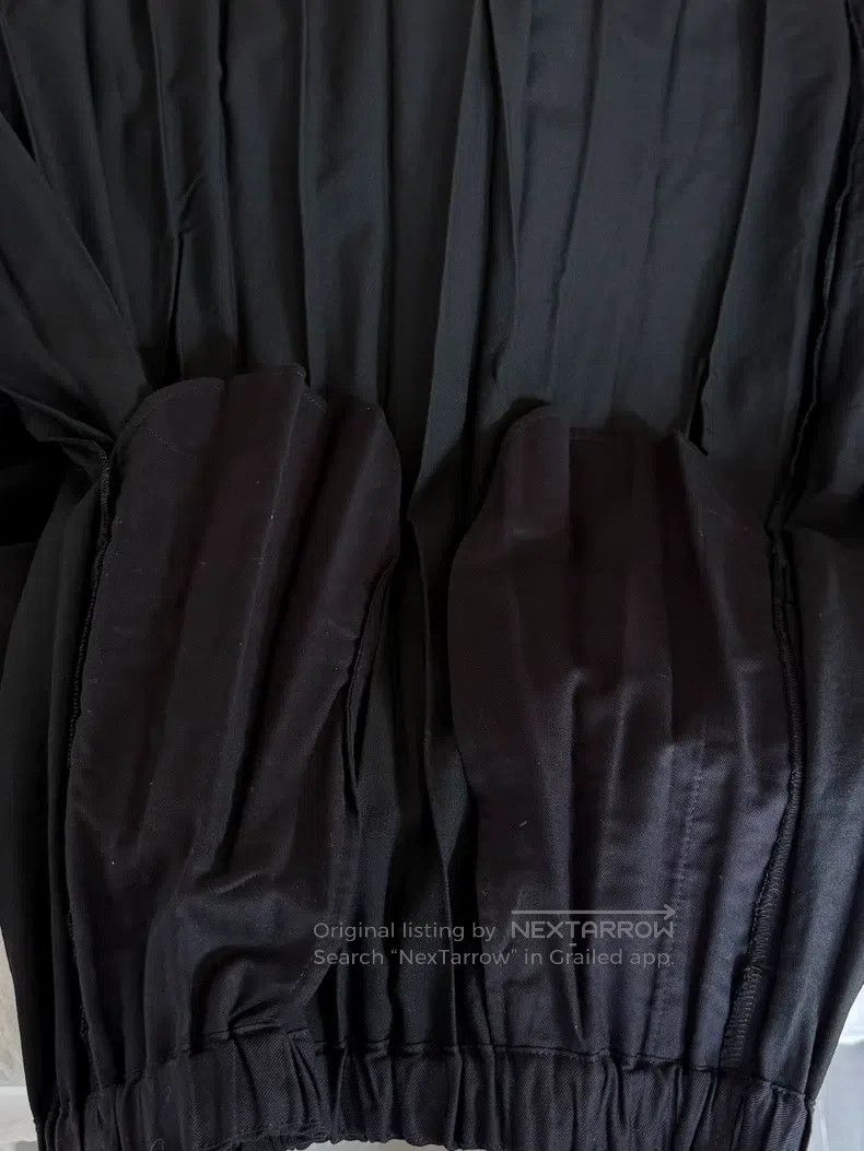 Comme des Garcons Comme Des Garcons one-size-fits-all Black Wool Pleated Skir Size 22" - 3 Thumbnail