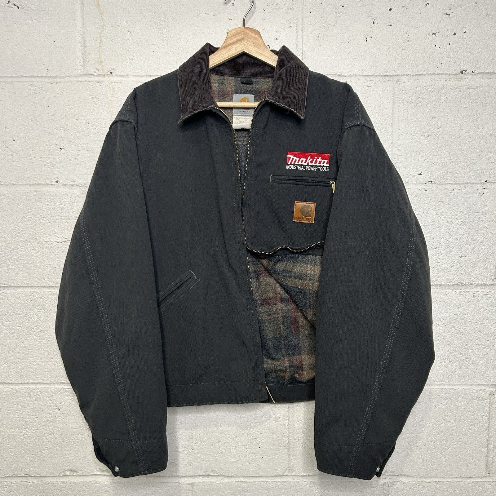 Carhartt × Vintage 90s Carhartt JB105 black detroit jacket sz XL