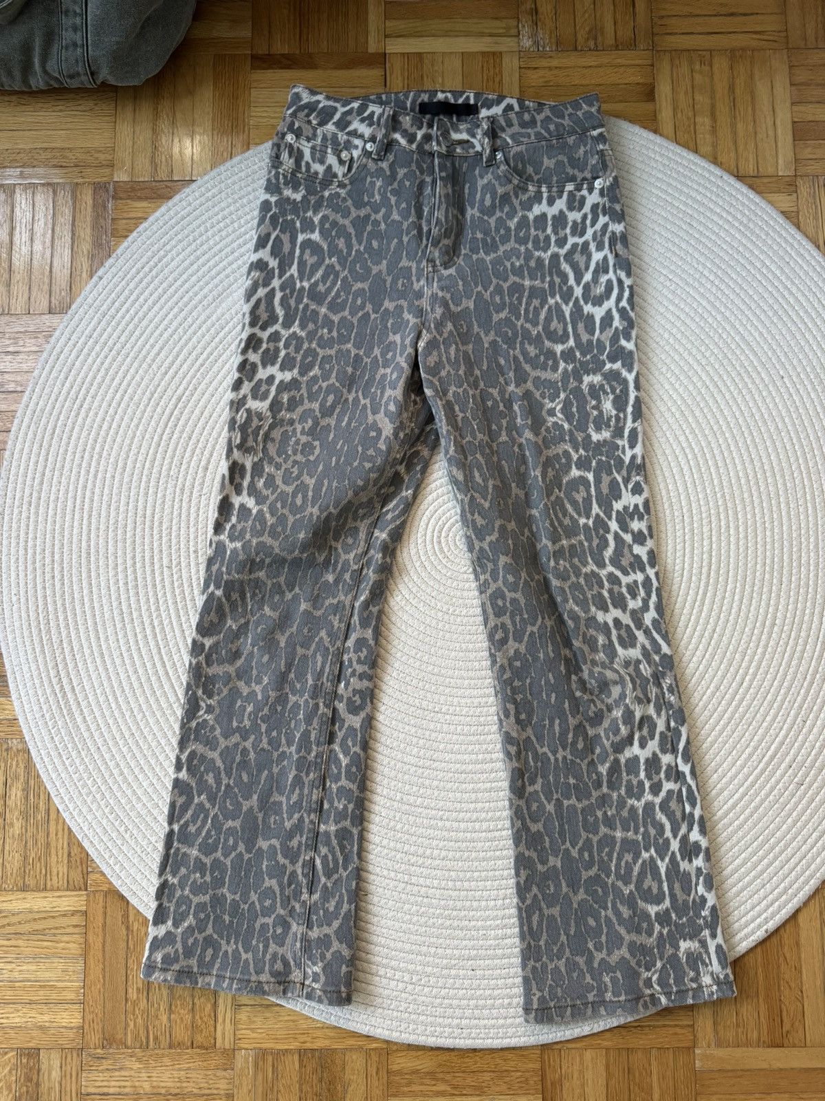 Other Leopard washed denim boot cut jeans size S Size 26" / US 2 / IT 38 - 2 Thumbnail