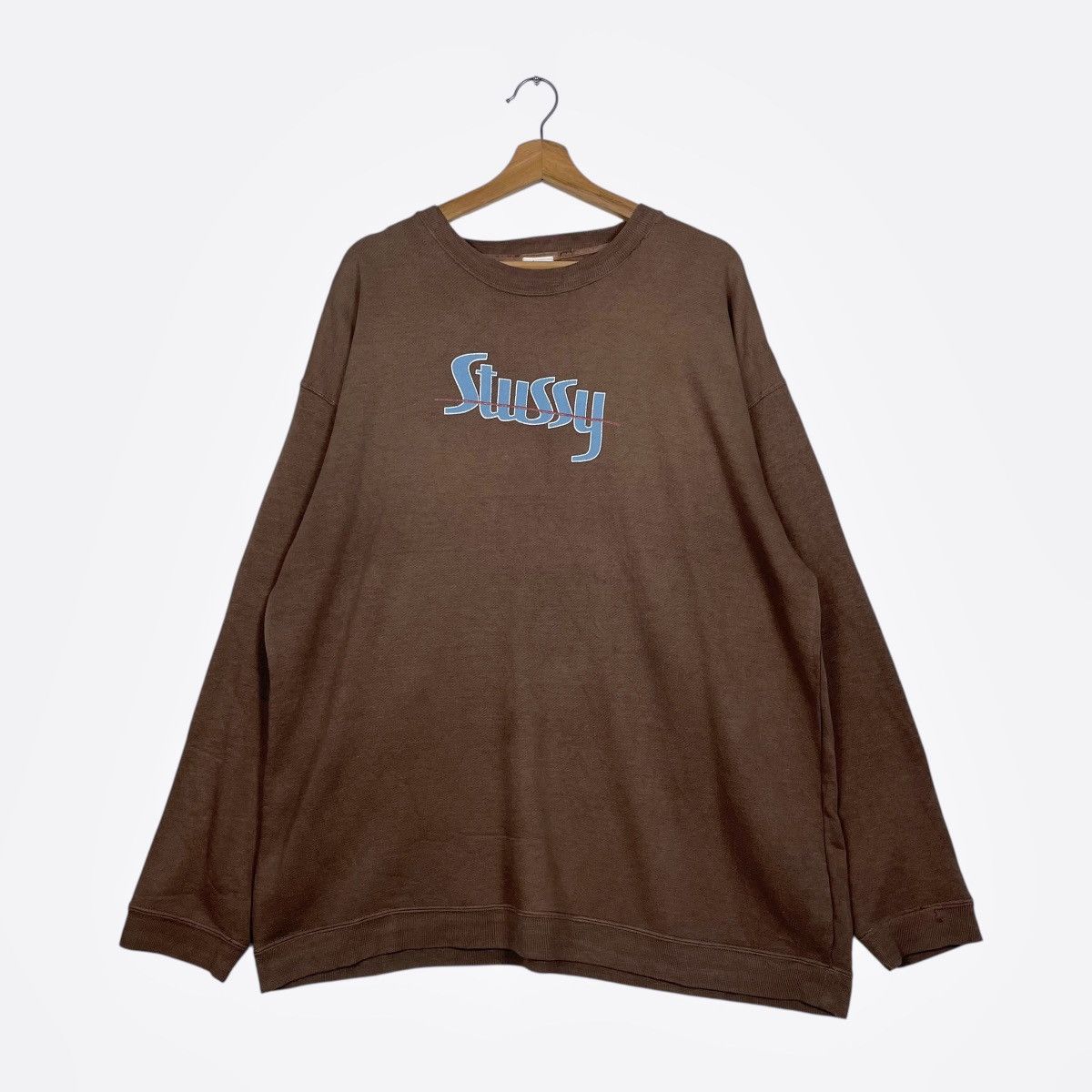 Stussy Vintage Stussy Big Logo Crewneck Sweatshirt Size US XL / EU 56 / 4 - 1 Thumbnail