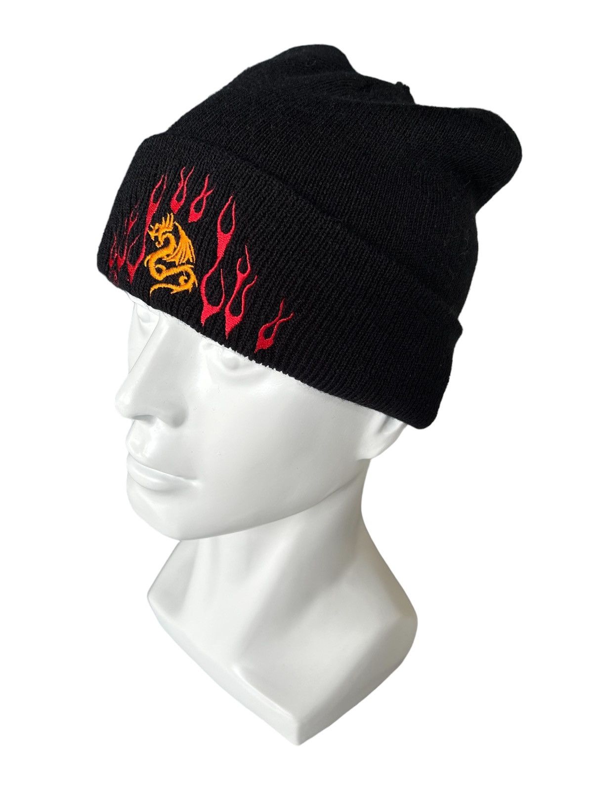 14th Addiction × Japanese Brand Y2k Flame Beanie Hats Size ONE SIZE - 2 Thumbnail