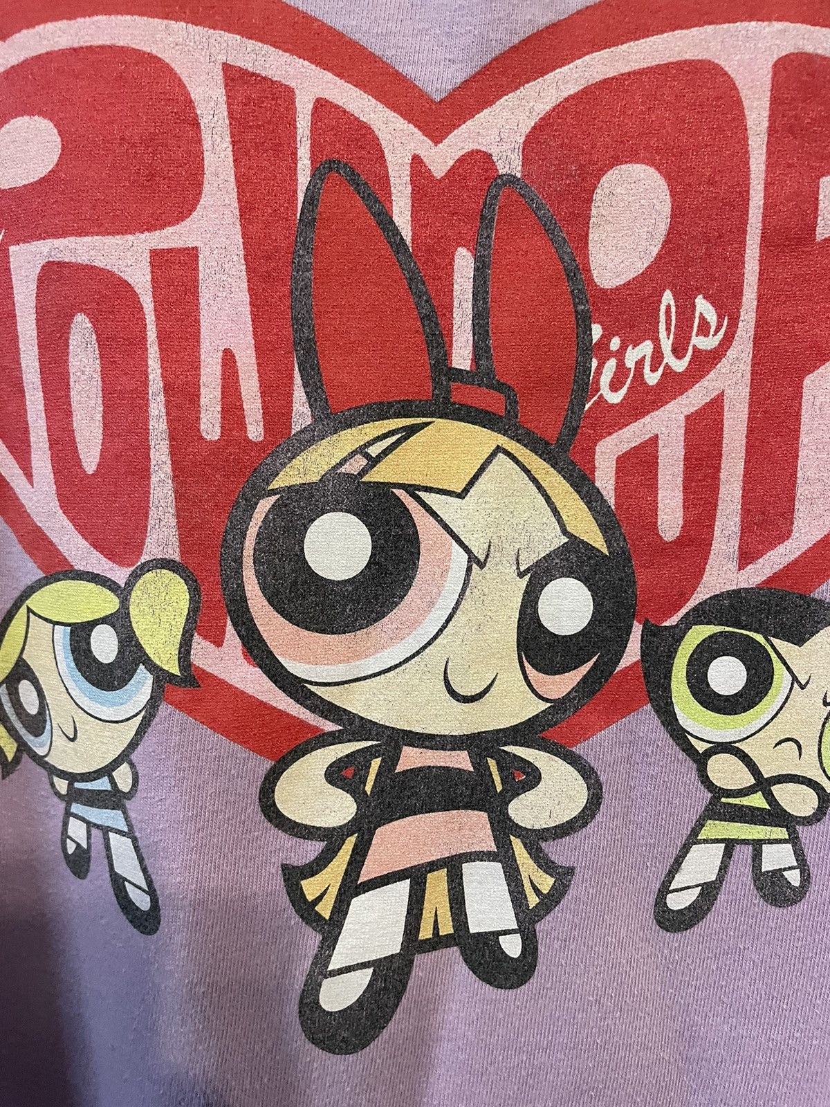 Cartoon Network × Vintage Powerpuff Girls Lilac Cartoon Network Tshirt Size US M / EU 48-50 / 2 - 4 Thumbnail