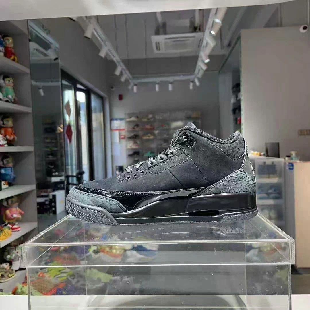 Nike Air Jordan 3 Black Cat 45 US Worn Size US 12 / EU 45 - 6 Thumbnail