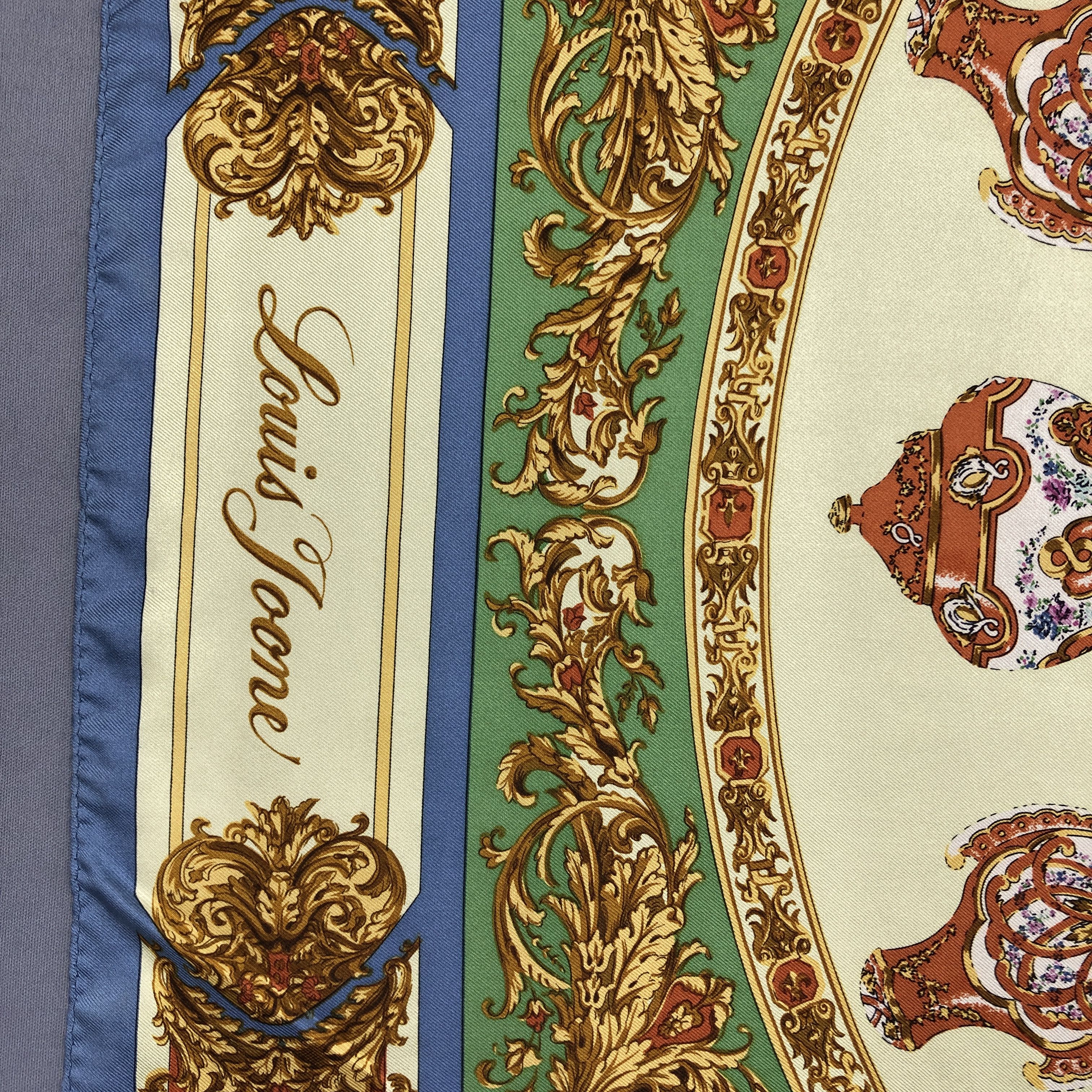 Japanese Brand Vintage Louis Joone SILK Scarf Twill Stole Wraps Scarves Size ONE SIZE - 4 Thumbnail