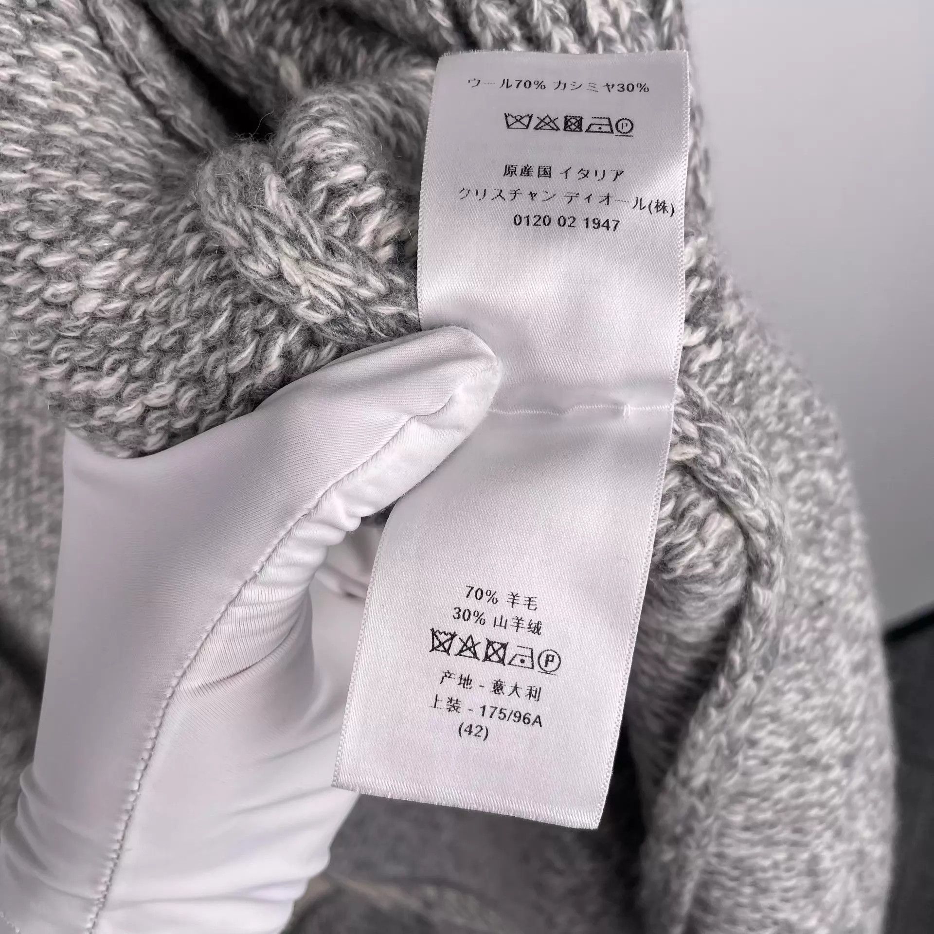 Dior Dior Gray Wool Coat 46 Size M / US 6-8 / IT 42-44 - 4 Thumbnail