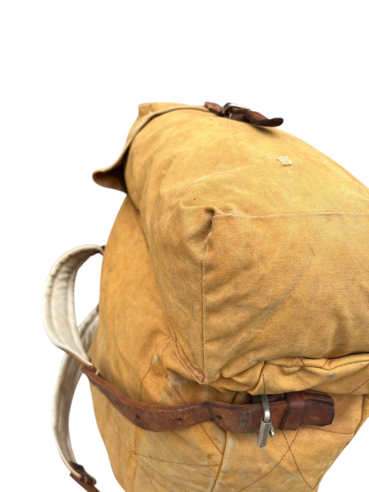 Vintage Distress Fade 60s 70s Japan Duck Canvas Hiking Backpack Huge Size ONE SIZE - 17 Thumbnail