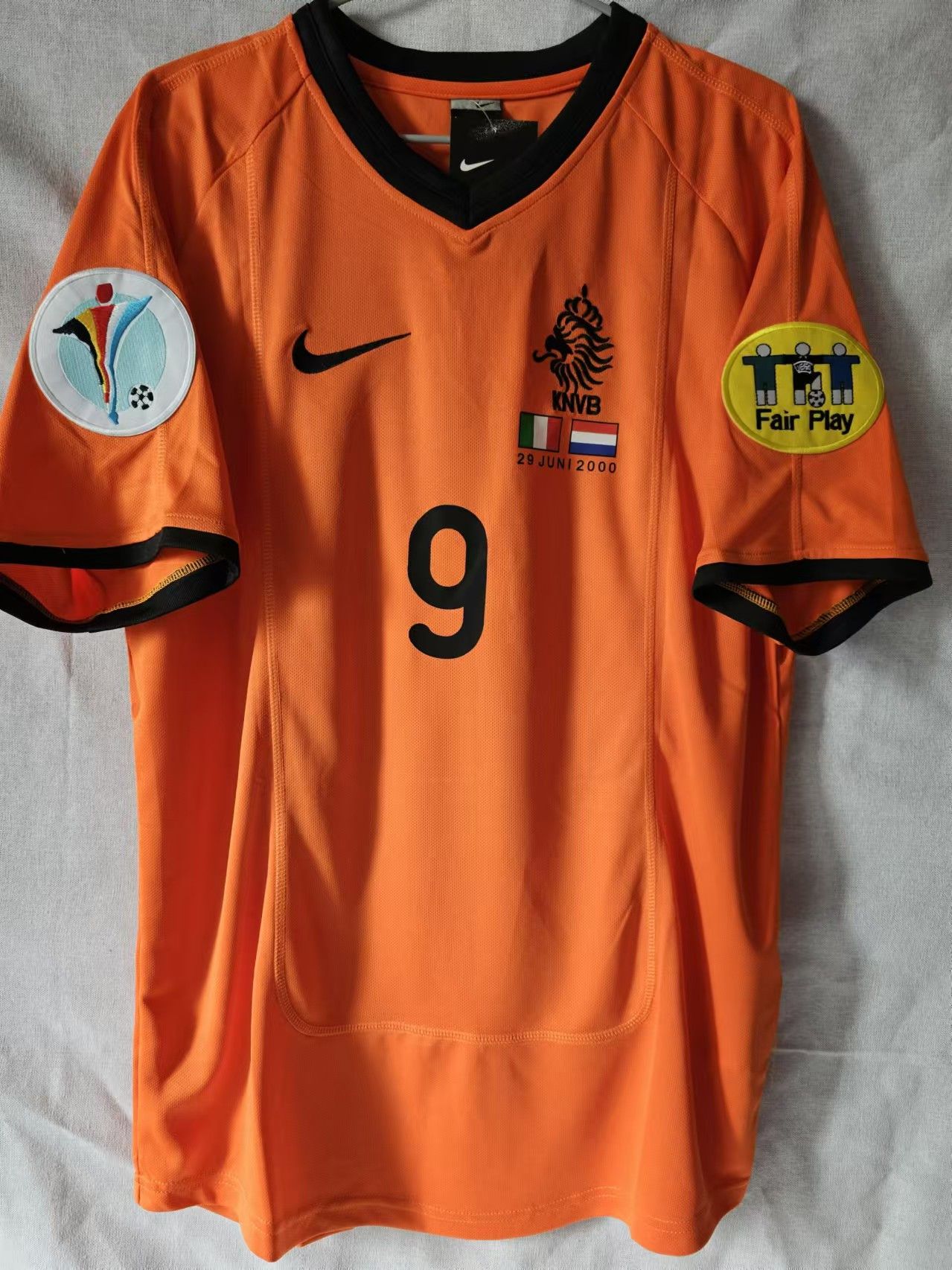 Other 2000 Euro Cup Netherlands 9 Patrick Kluivert Jersey Size US L / EU 52-54 / 3 - 1 Thumbnail