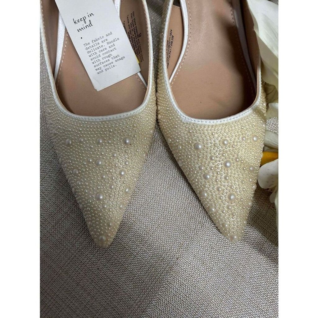 Other A New Day Milan Pearl Slingback Heels - Size 9 Size US 9 / IT 39 - 6 Thumbnail