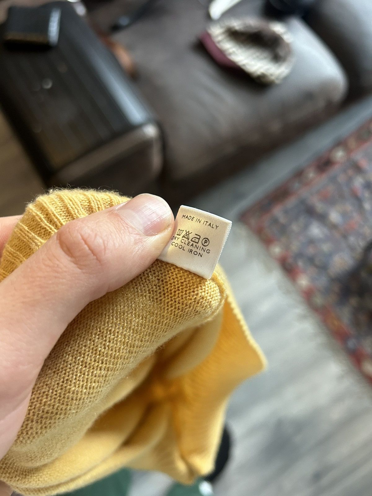 Loro Piana 100% Cashmere Mustard Yellow Turtleneck Sweater - Size 38 Size XS / US 0-2 / IT 36-38 - 10 Thumbnail