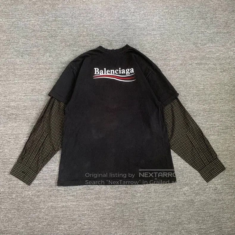 Balenciaga Balenciaga Black Coke Layered Long Sleeve. Size US M / EU 48-50 / 2 - 2 Thumbnail