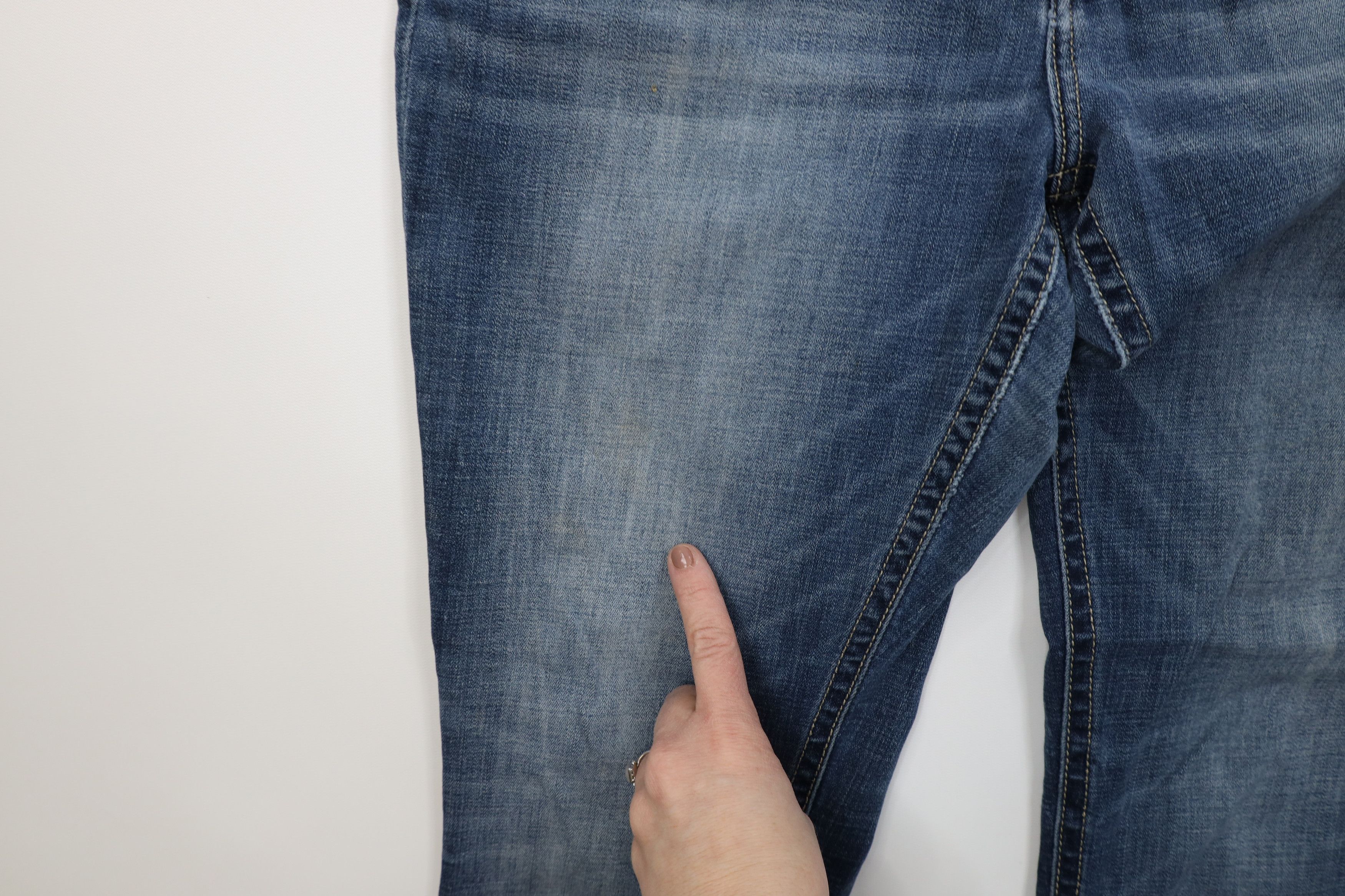 Vintage Buckle BKE Stitch Payton Flared Bootcut Denim Jeans Blue Size 33" - 7 Thumbnail