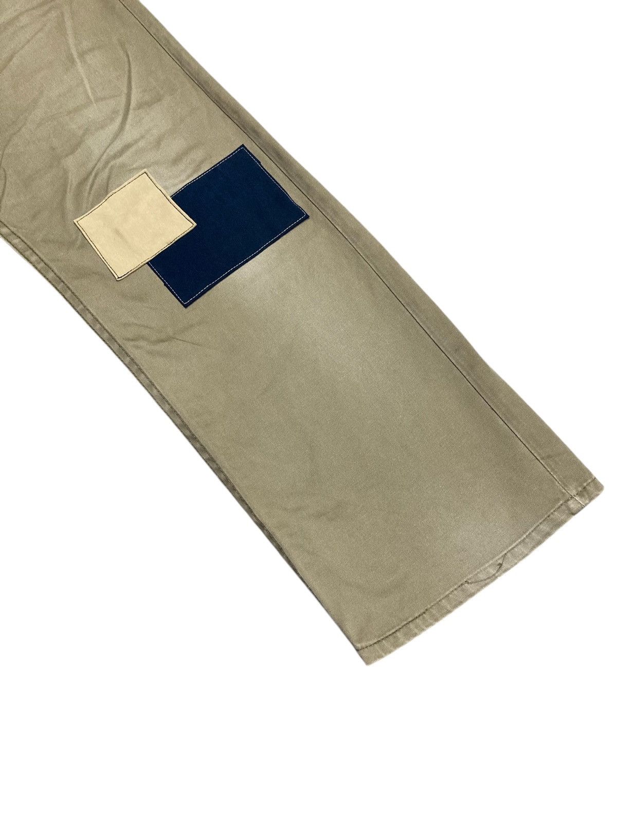 Kapital Reworked Blue Way Khaki Patchwork Pants Size US 32 / EU 48 - 6 Thumbnail