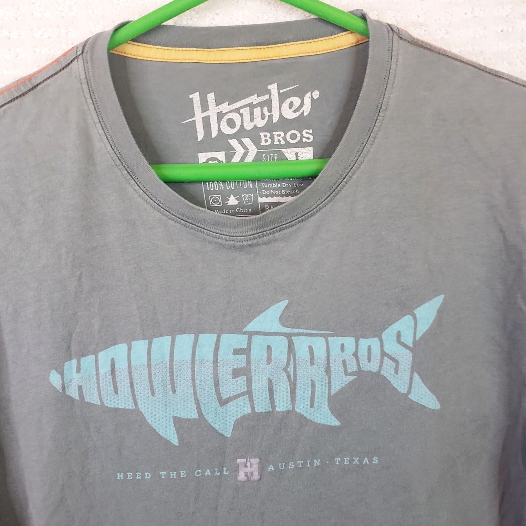 Howler Brothers Howler Brothers Shirt Mens Large Green Graphic Fish Logo Monkey Summer Tee Size US L / EU 52-54 / 3 - 3 Thumbnail