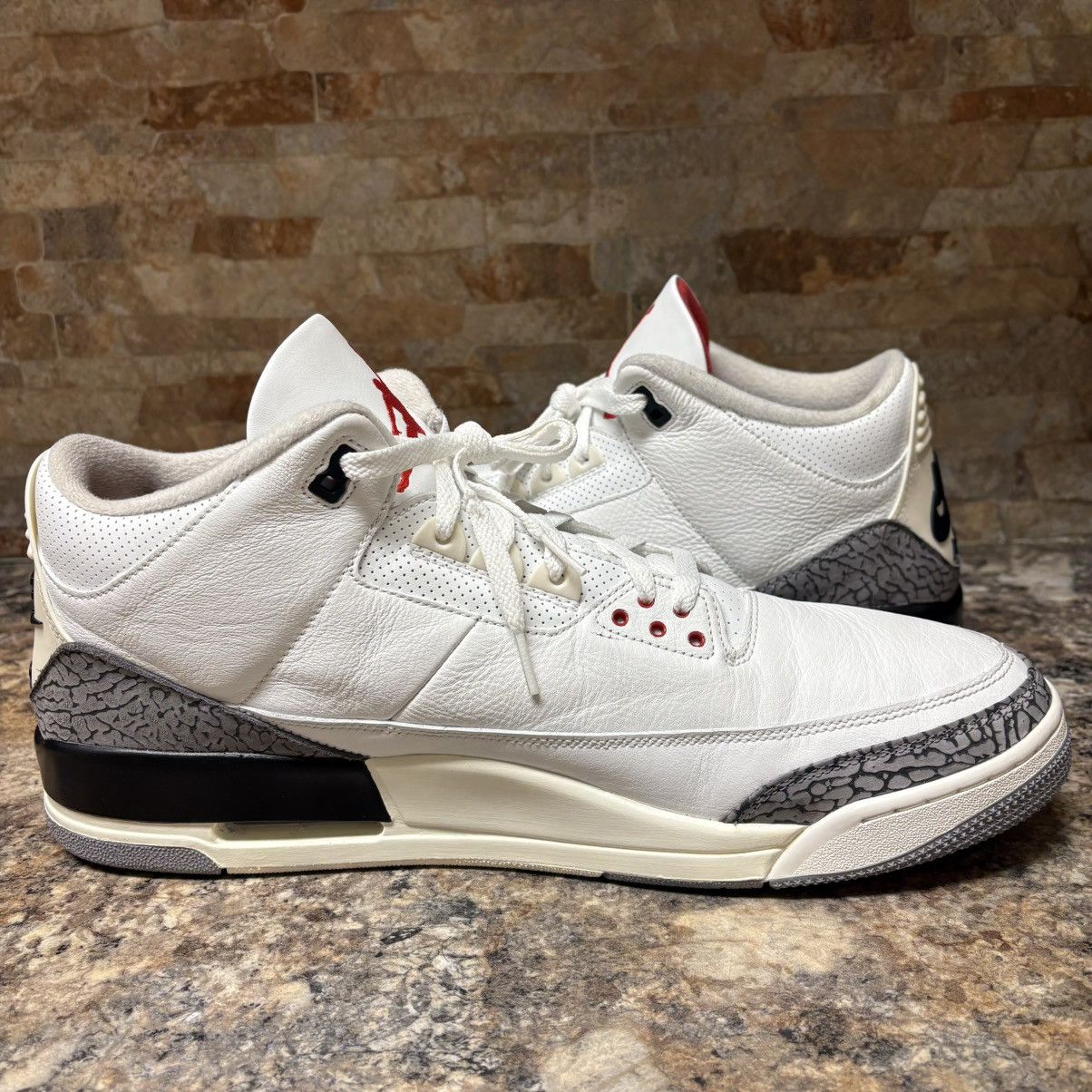 Jordan Brand Nike Air Jordan Retro 3 White Cement Reimagined Size 18 Size US 15 / EU 48 - 6 Thumbnail