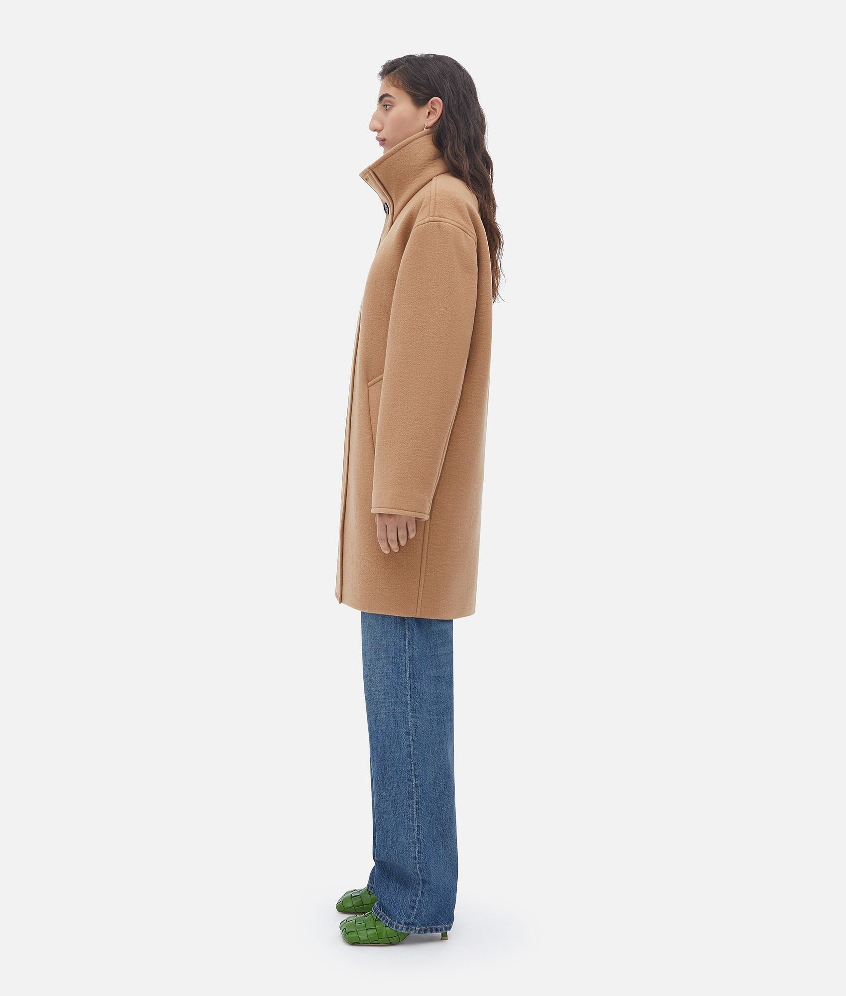 Bottega Veneta o1bcso1str0225 Double Face Cashmere Coat in Camel Size S / US 4 / IT 40 - 2 Thumbnail