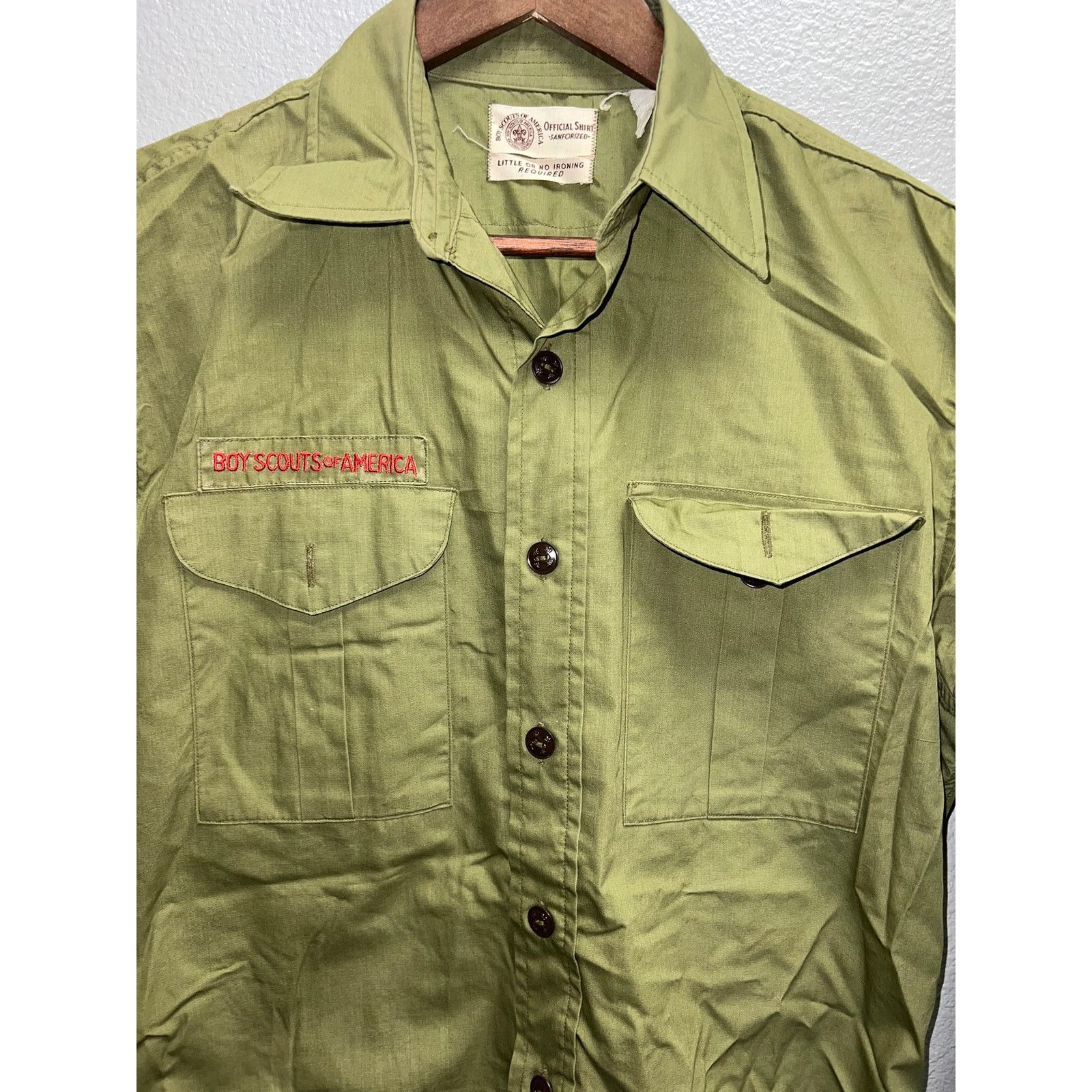 Vintage Vintage Boy Scouts Of America Shirt Sanforized Button Up 60s Size US L / EU 52-54 / 3 - 2 Thumbnail