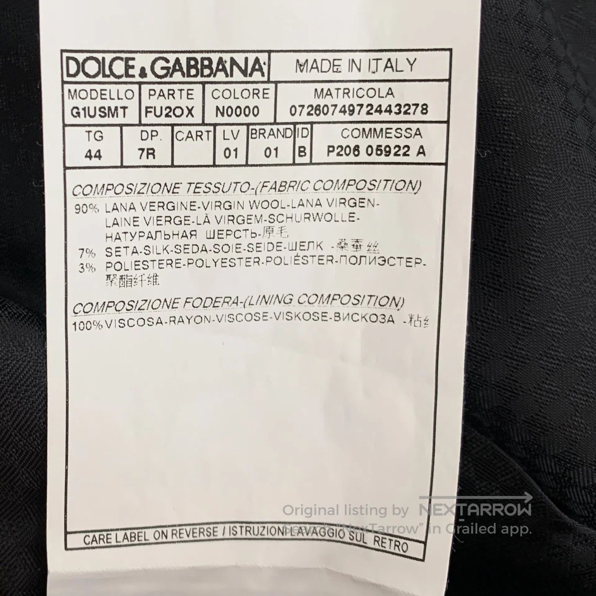 Dolce & Gabbana Dolce Gabbana Wool Lapel Single-Breasted Blazer. Size US S / EU 44-46 / 1 - 7 Thumbnail
