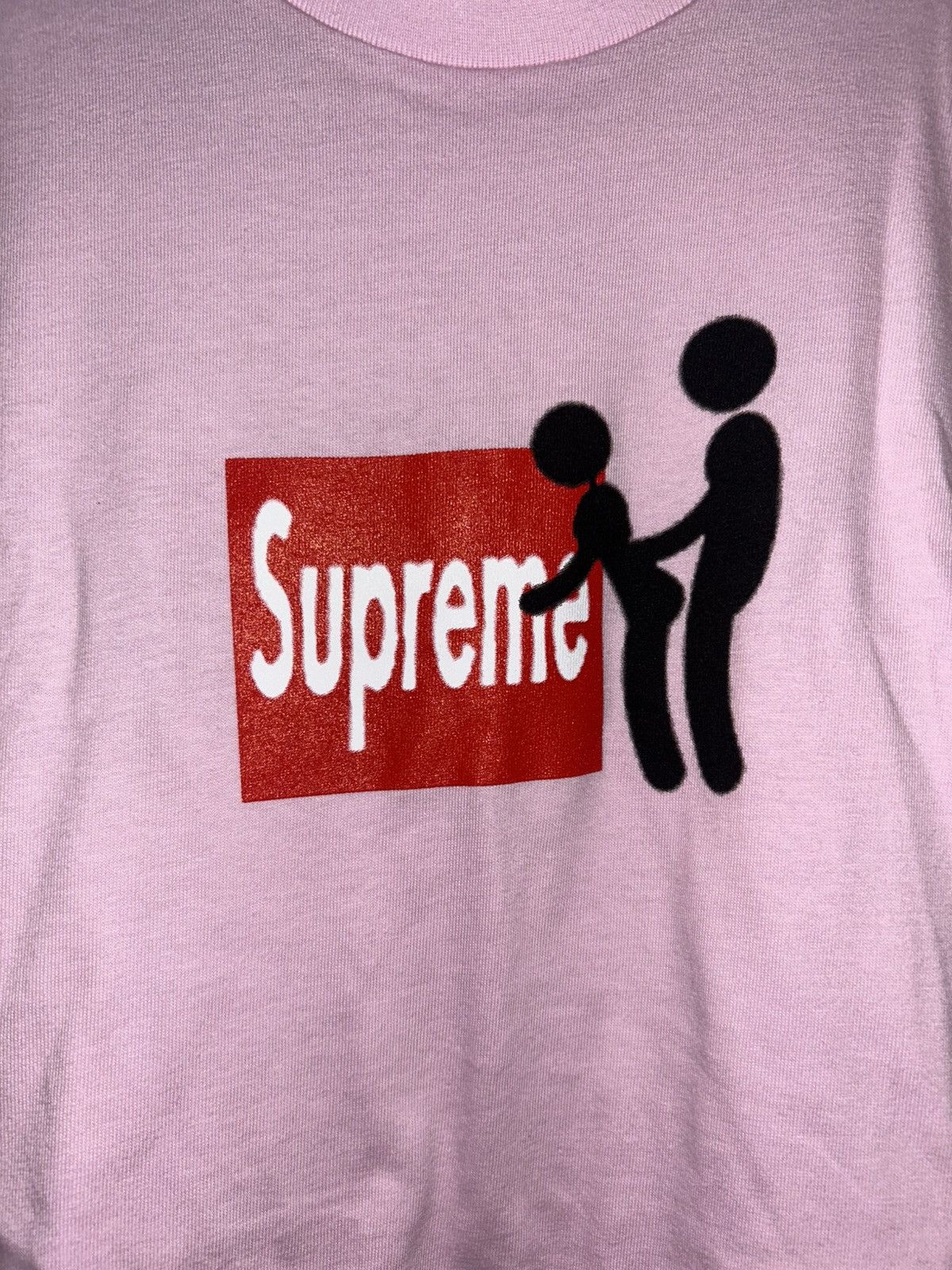 Supreme Supreme Stick Tee Pink (FW25) Size US M / EU 48-50 / 2 - 3 Thumbnail