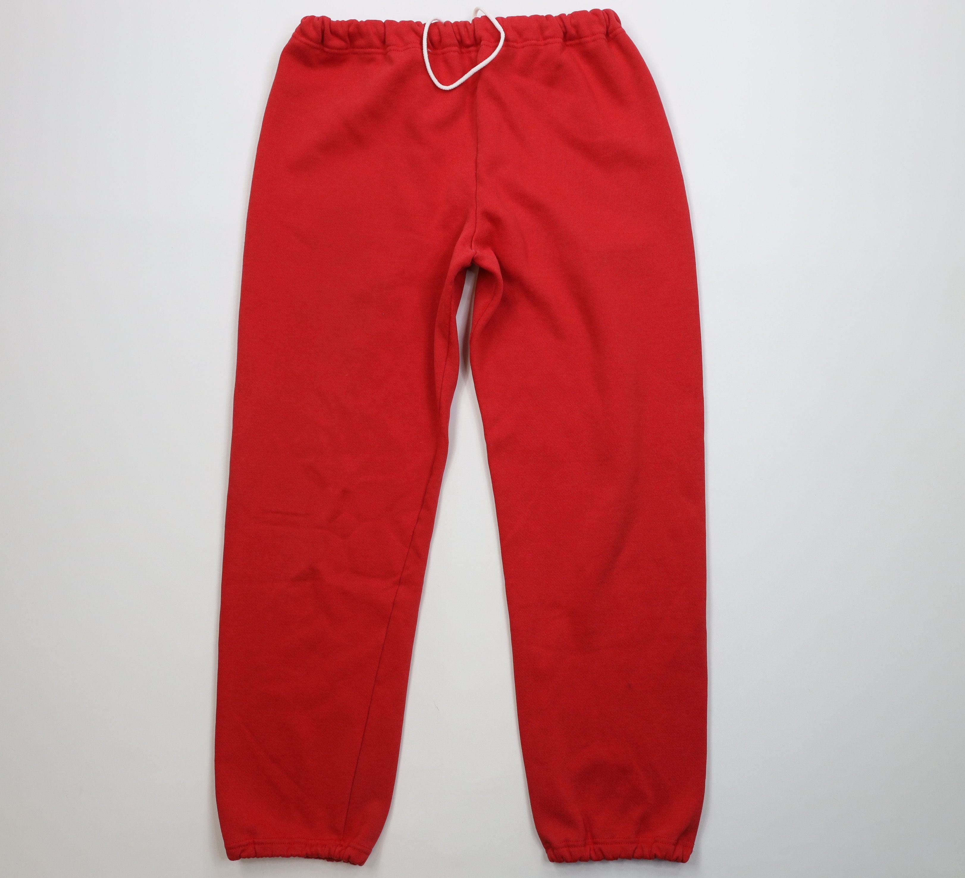 Vintage 80s 90s Streetwear Sweatpants Joggers Pants Red USA