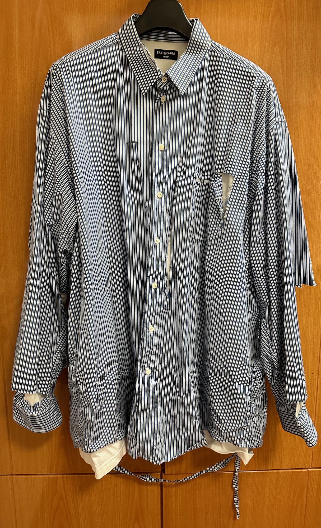 Balenciaga Layered Destroyed Shirt