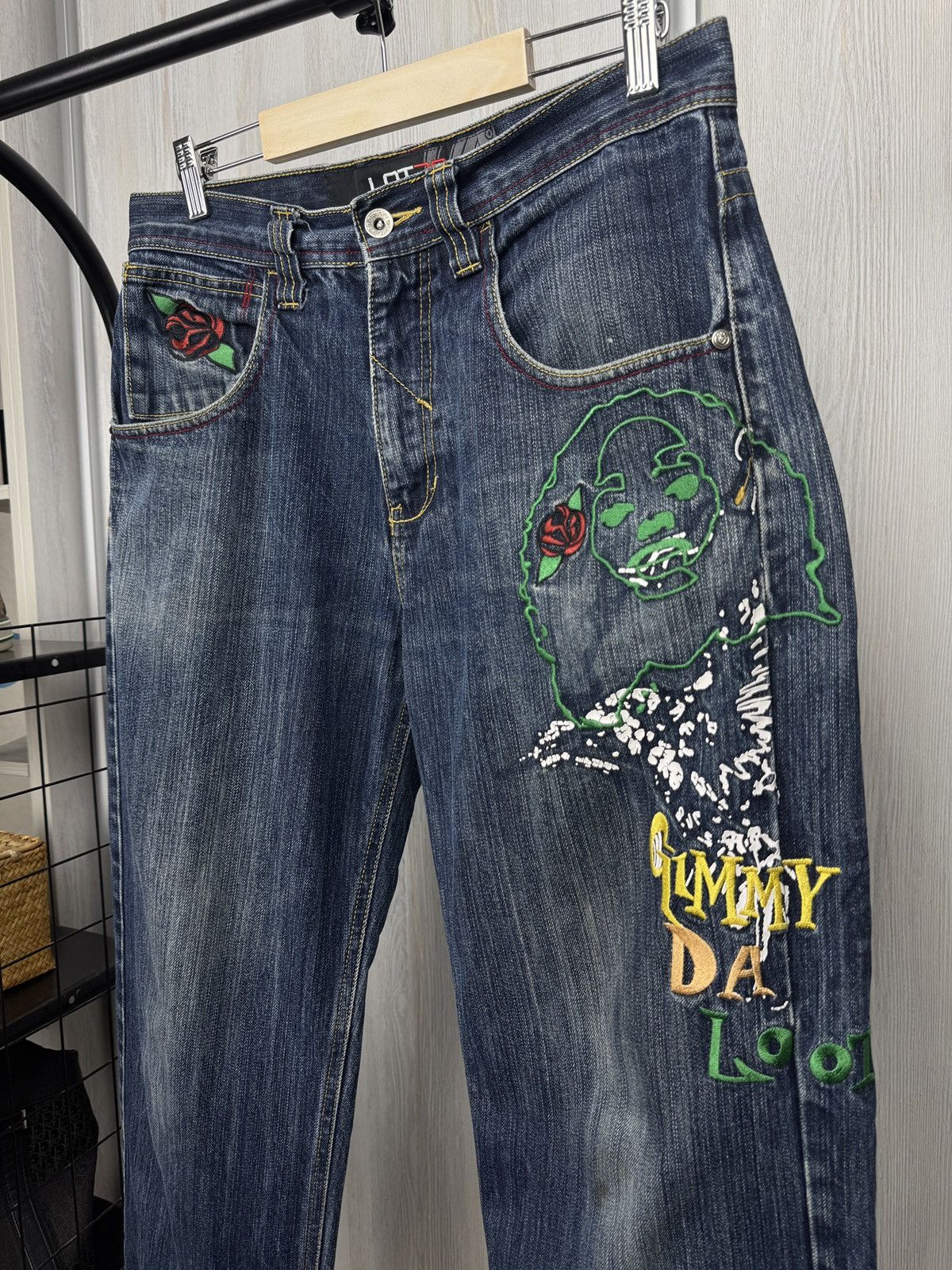 Other Lot 29 Jeans Looney Tunes Denim Gimmy Da Loot Distressed Size US 30 / EU 46 - 5 Thumbnail