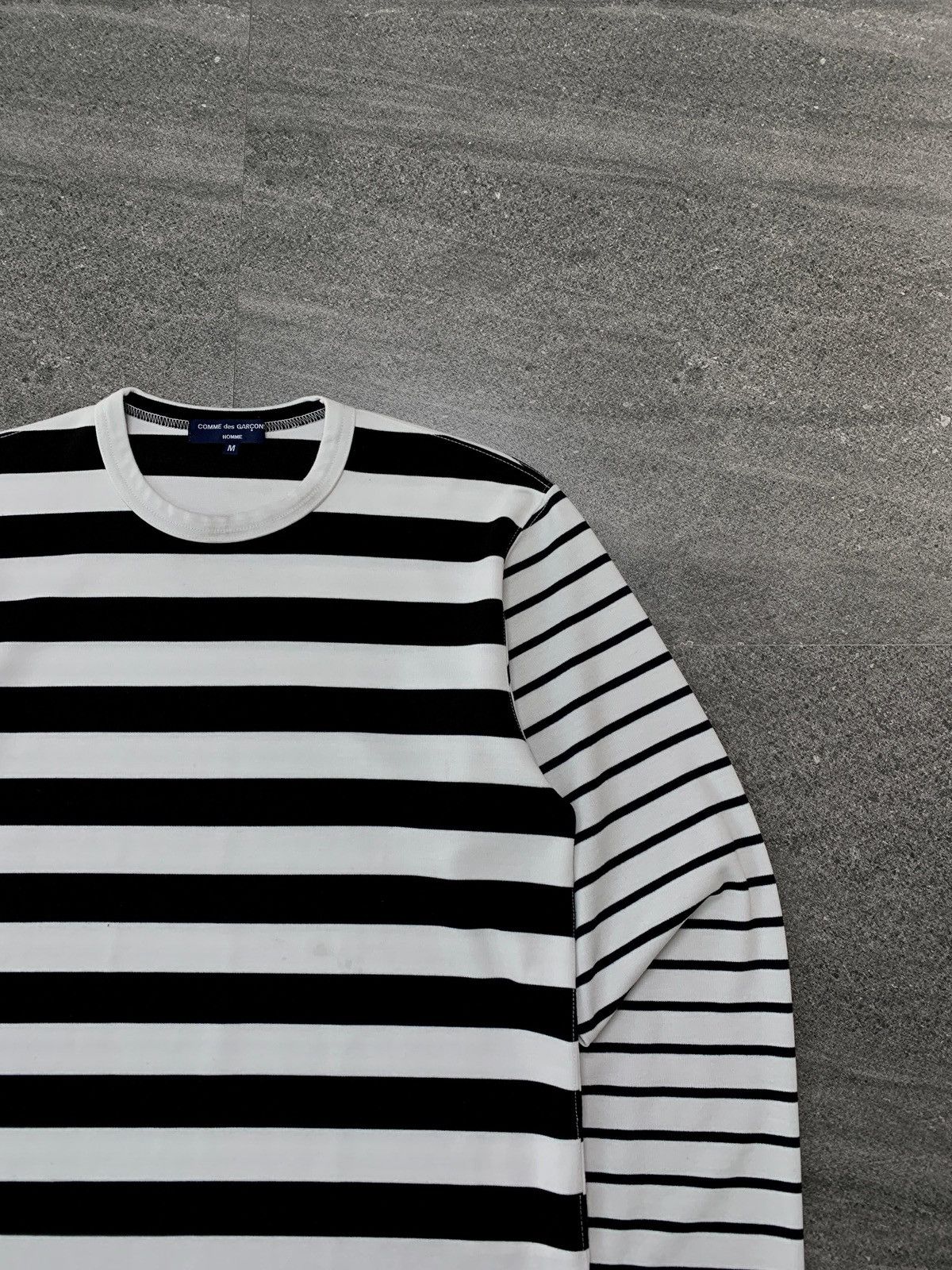 Comme des Garcons Homme Multi Striped Long Sleeve tee - Medium Size US M / EU 48-50 / 2 - 2 Thumbnail