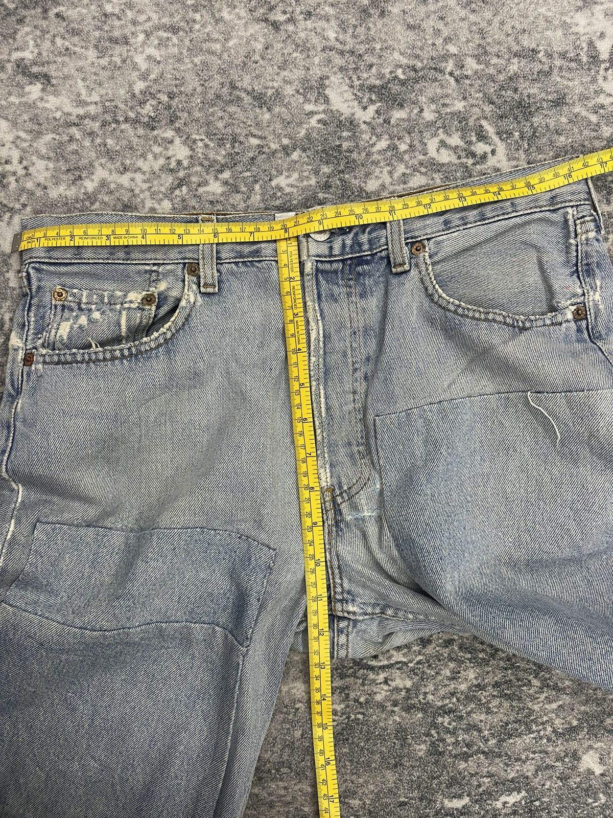 Levi's Vintage 80s Levis 501 Distressed Denim Size US 33 - 12 Thumbnail