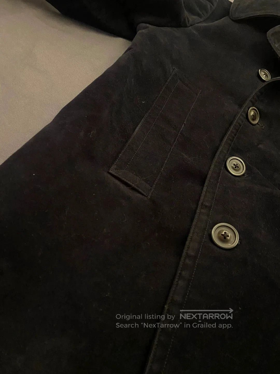 Maison Margiela maison margiela double-breasted coat in navy. Size US L / EU 52-54 / 3 - 2 Thumbnail