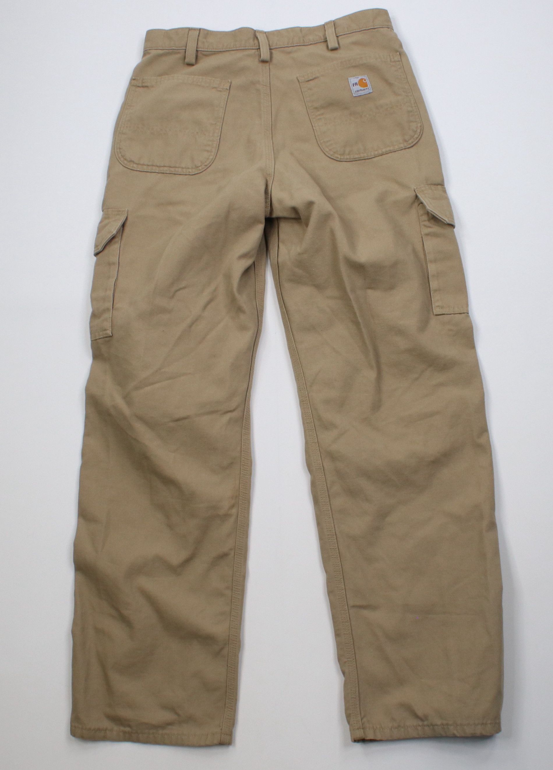 Carhartt Carhartt FR Wide Leg Fire Flame Resistant Cargo Pants Khaki Size US 33 - 11 Thumbnail