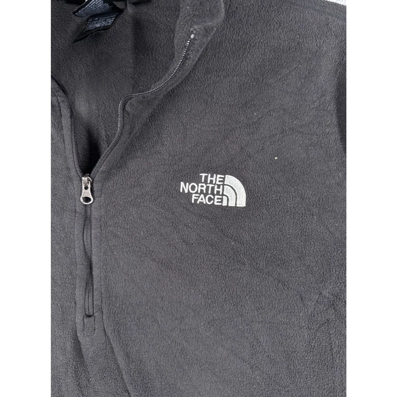 The North Face The North Face Sweater Mens Large Gray 1/4 Zip Polyester Fleece Mock Neck Shirt Size US L / EU 52-54 / 3 - 6 Thumbnail