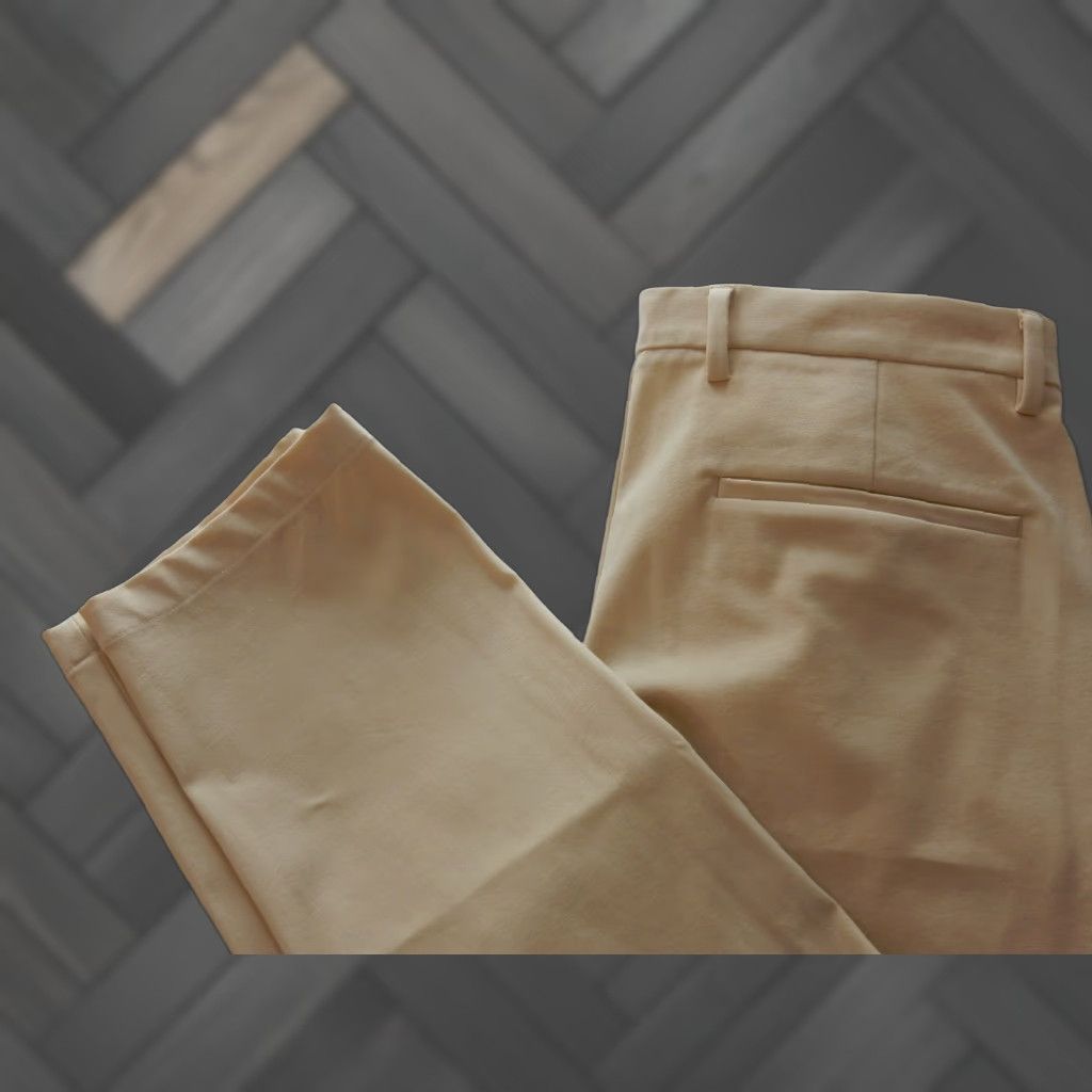 Theory Theory Men’s Pants 33x29 Khakis Flat Front Solid Ivory 90s? Mens Size US 33 - 1 Thumbnail