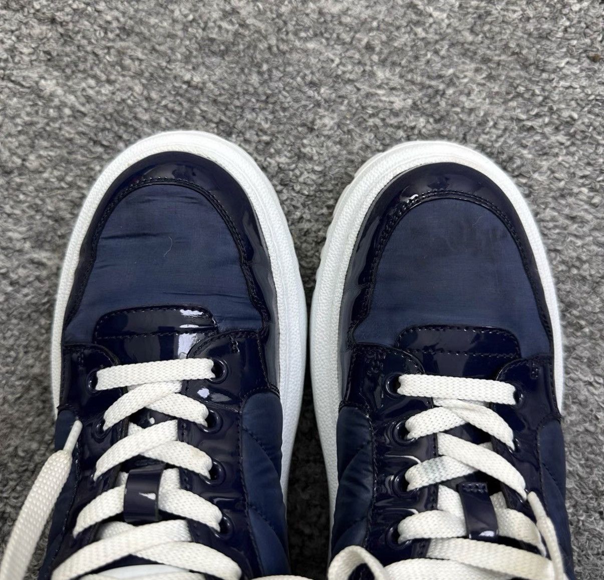 Dior Dior Player Navy Blue High-Top Sneakers K12 Size US 6 / IT 36 - 3 Thumbnail