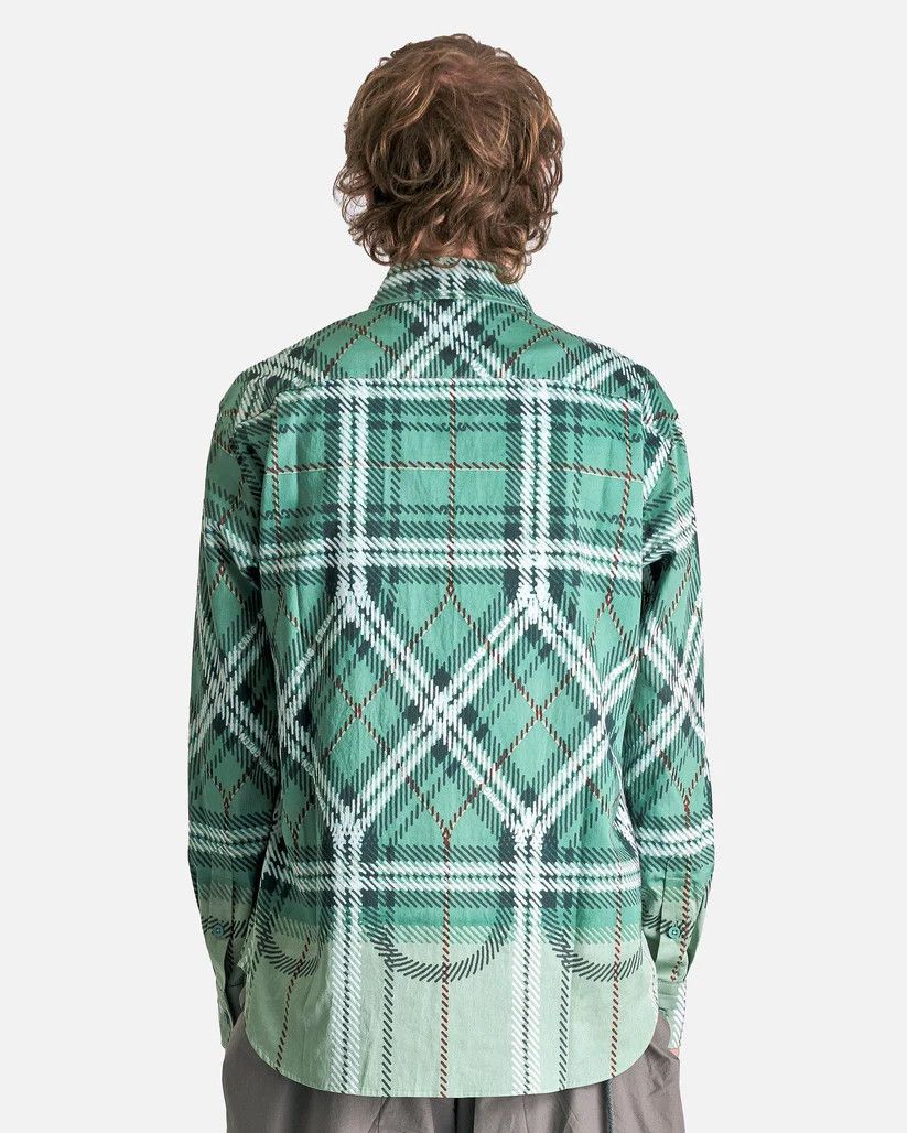 Craig Green o1s1v1r1oon0925 Fade Shirt in Green Plaid Size US M / EU 48-50 / 2 - 3 Thumbnail