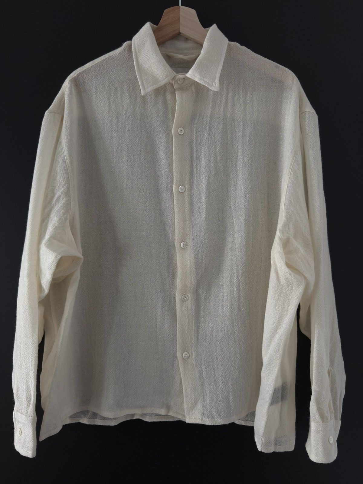 Daniel Simmons Daniel Simmons - Cream Marcello Shirt V1 Size US XS / EU 42 / 0 - 2 Thumbnail