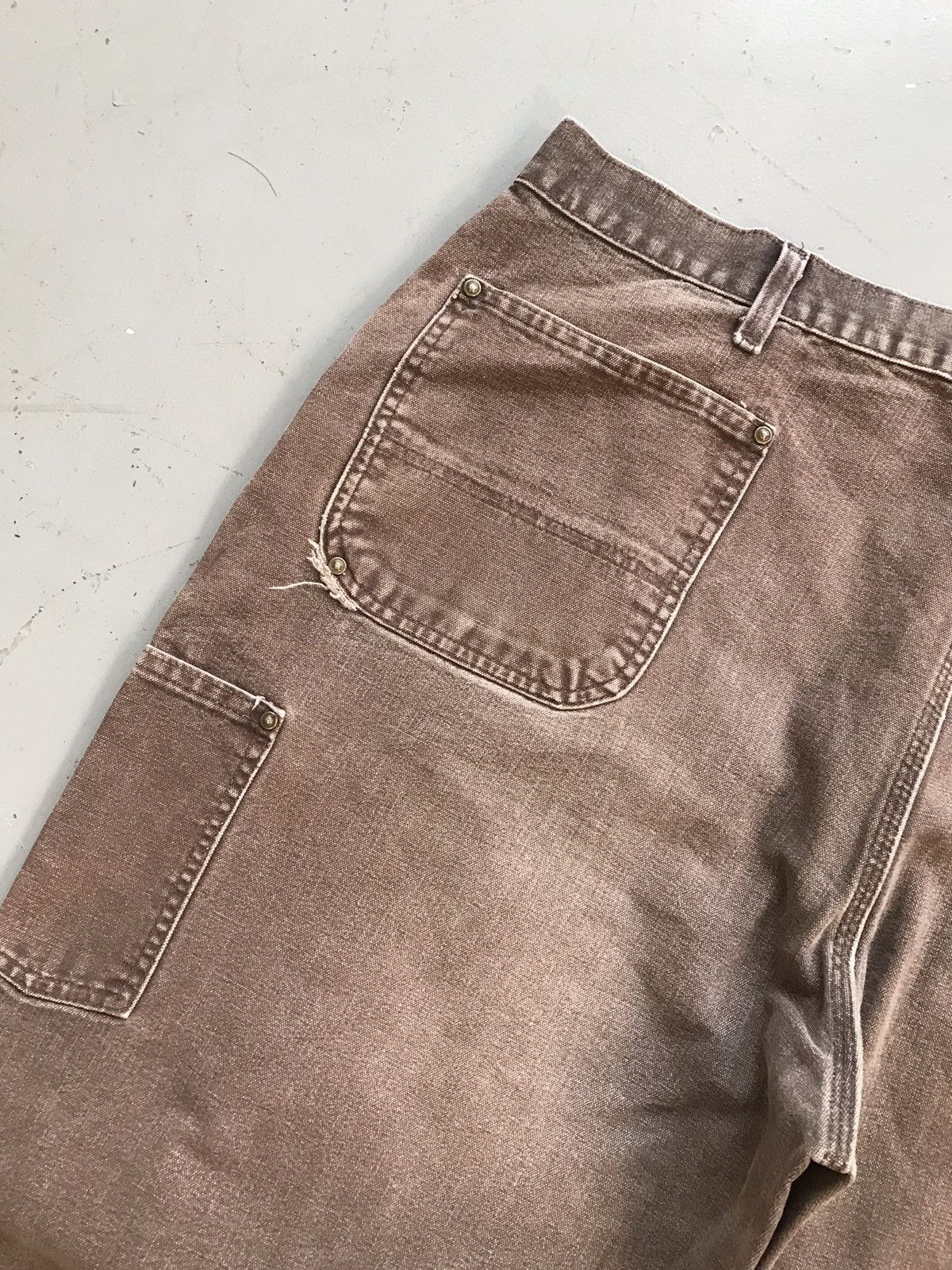 Carhartt × Vintage Vintage Carhartt B136 DKB double knee carpenter denim Size US 44 / EU 60 - 9 Thumbnail