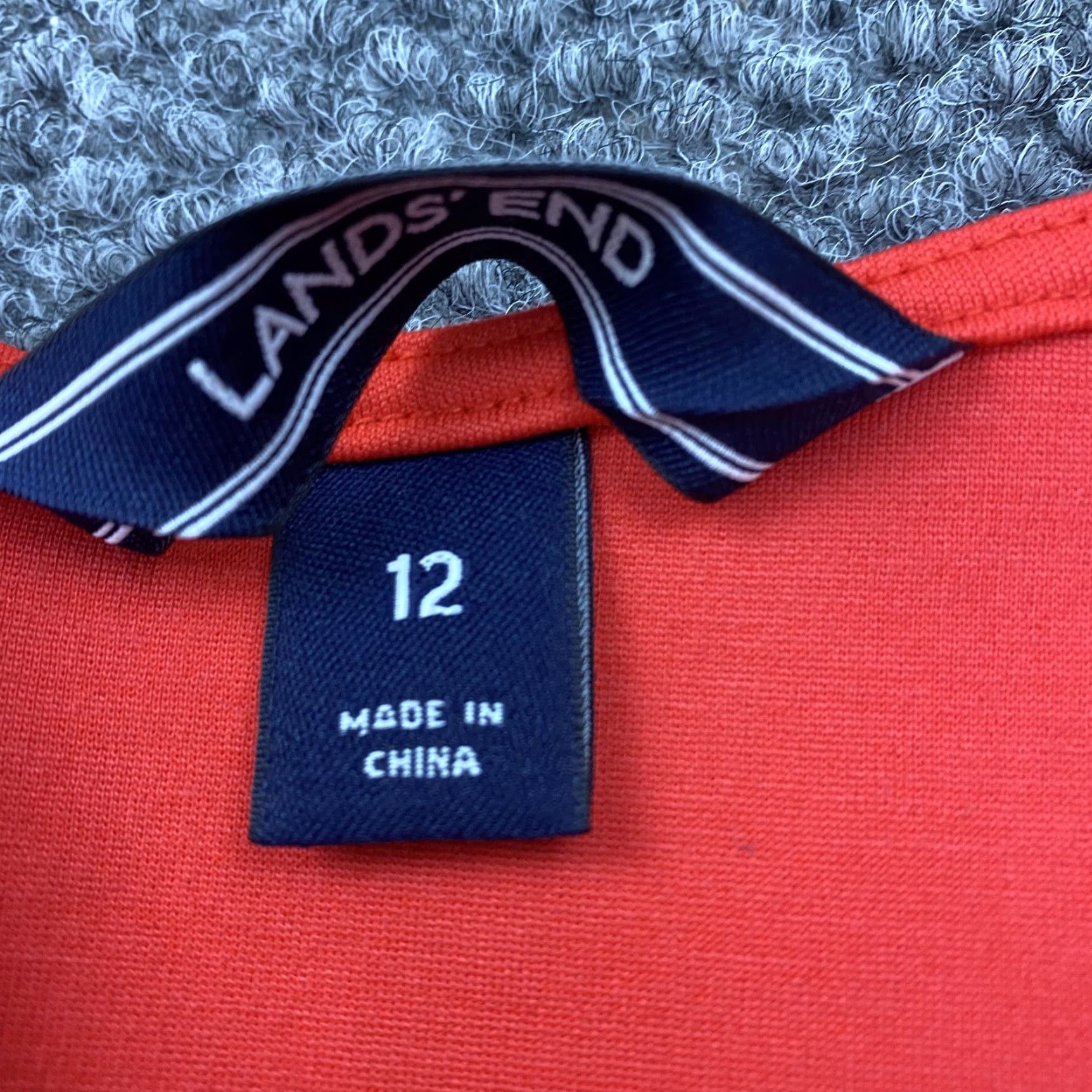 Lands' End Lands' End Dress Womens 12 Red Ponte Knit Sheath Sleeveless Scoop Neck Pockets Size XL / US 12-14 / IT 48-50 - 6 Thumbnail