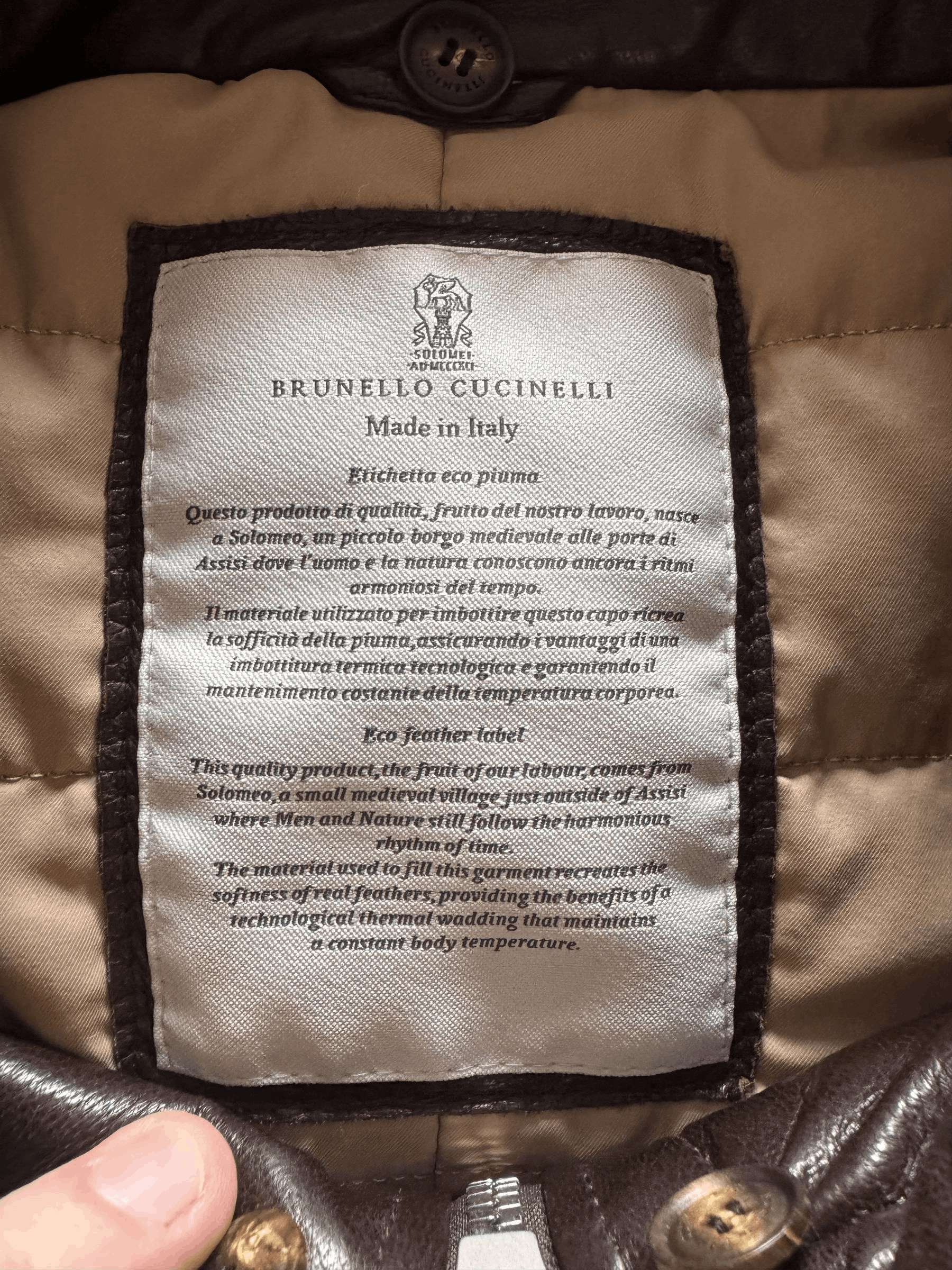 Brunello Cucinelli Brunello Cucinelli Leather jacket Size US L / EU 52-54 / 3 - 4 Thumbnail