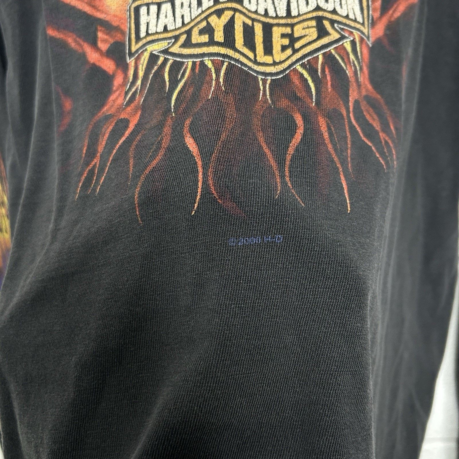 Harley Davidson Y2K Harley Davidson Purple Eagle Flame Long-Sleeve Size US L / EU 52-54 / 3 - 7 Thumbnail